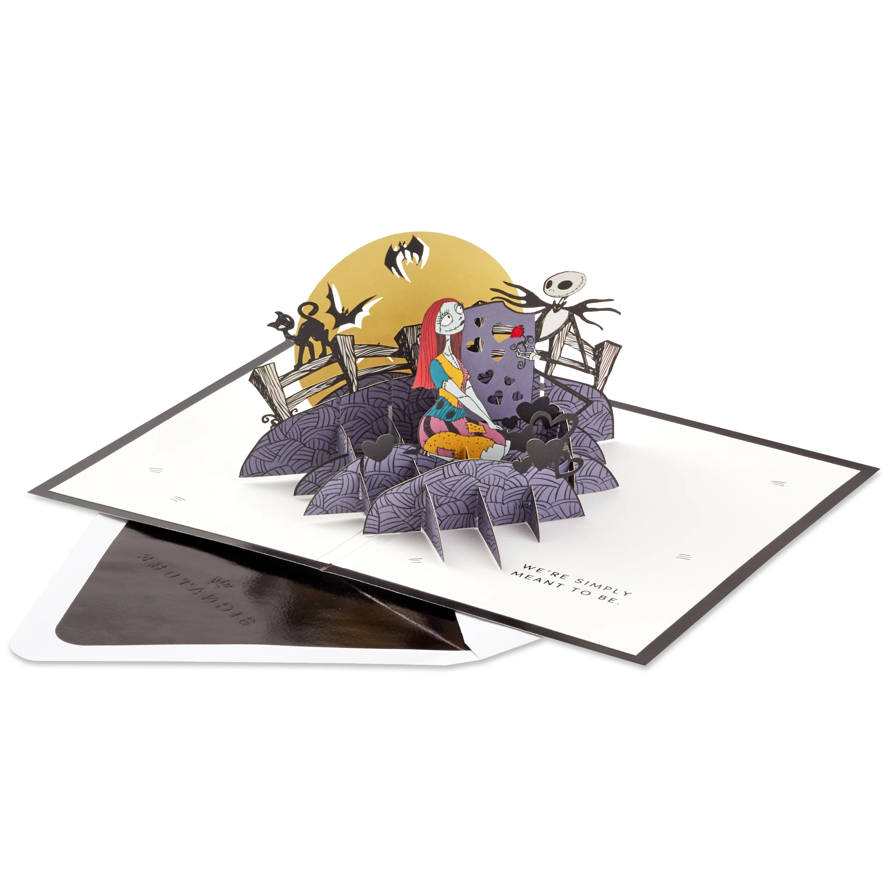 Greeting Card - 3D & Pop Up The Nightmare Before Christmas Graveyard Design - Image 2