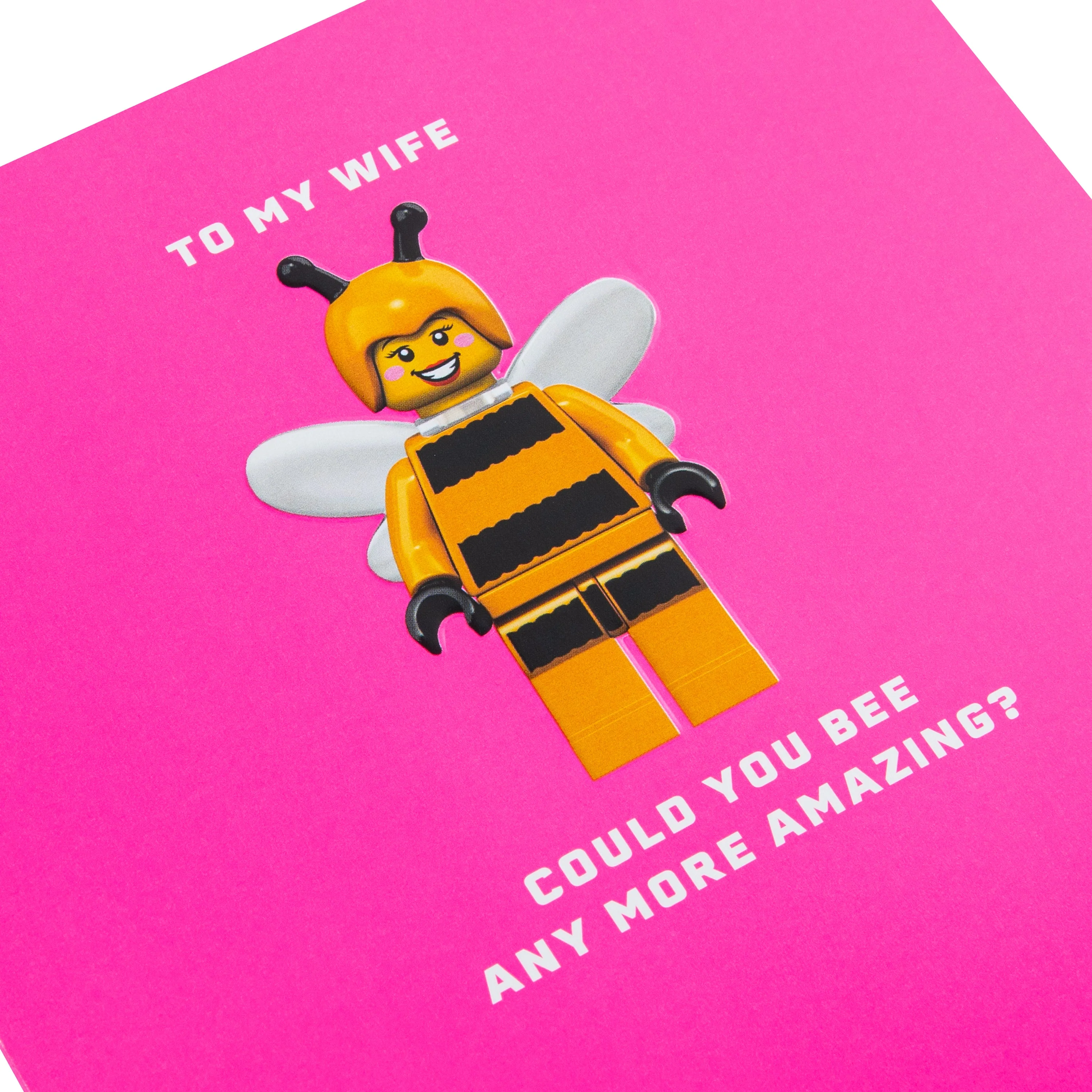 Greeting Card for Wife - Pink LEGO® Bumble Bee Character Design - Image 5