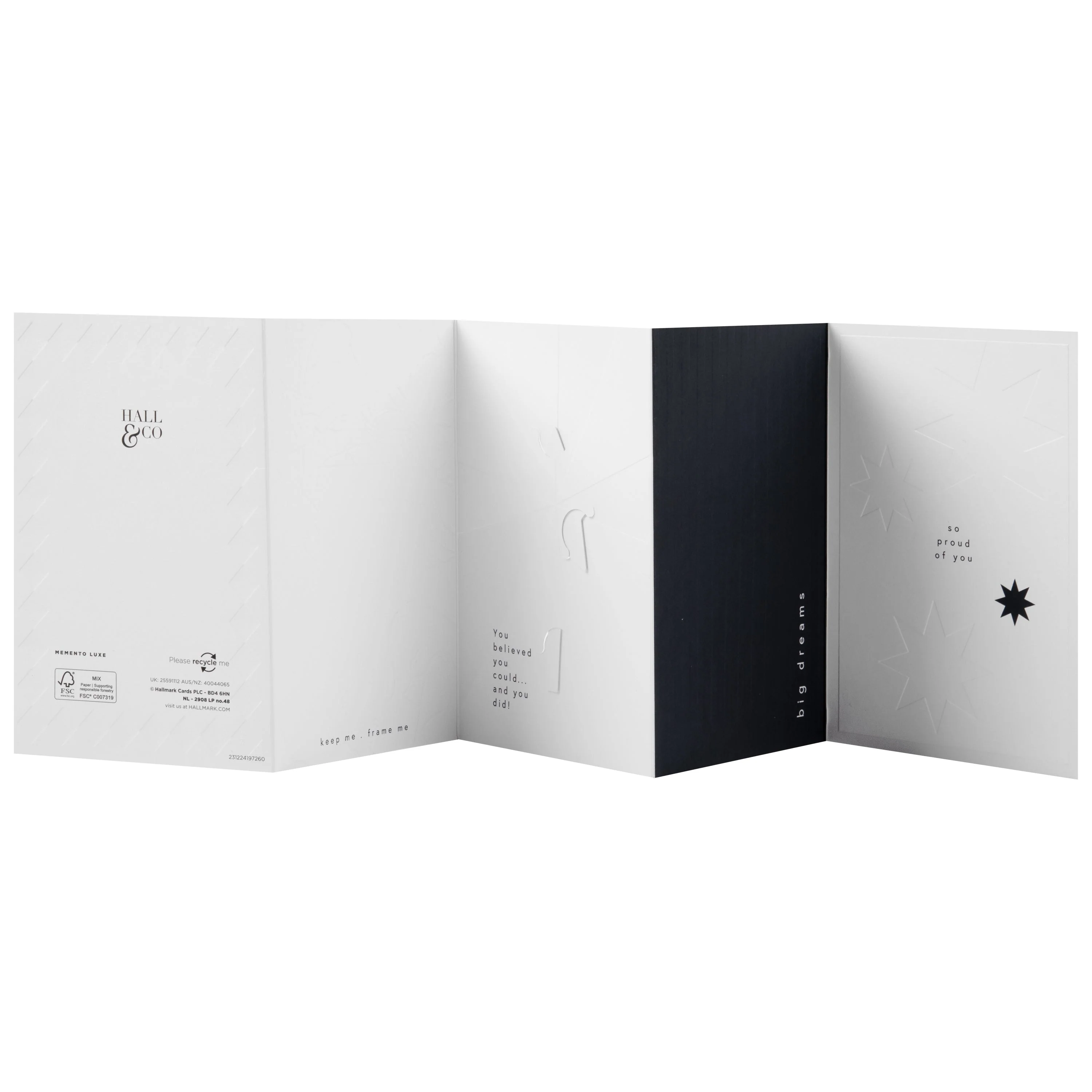 Hall & Co Premium Congratulations Card with Mini Card, Keepsake & Print - Memento Luxe - Image 3