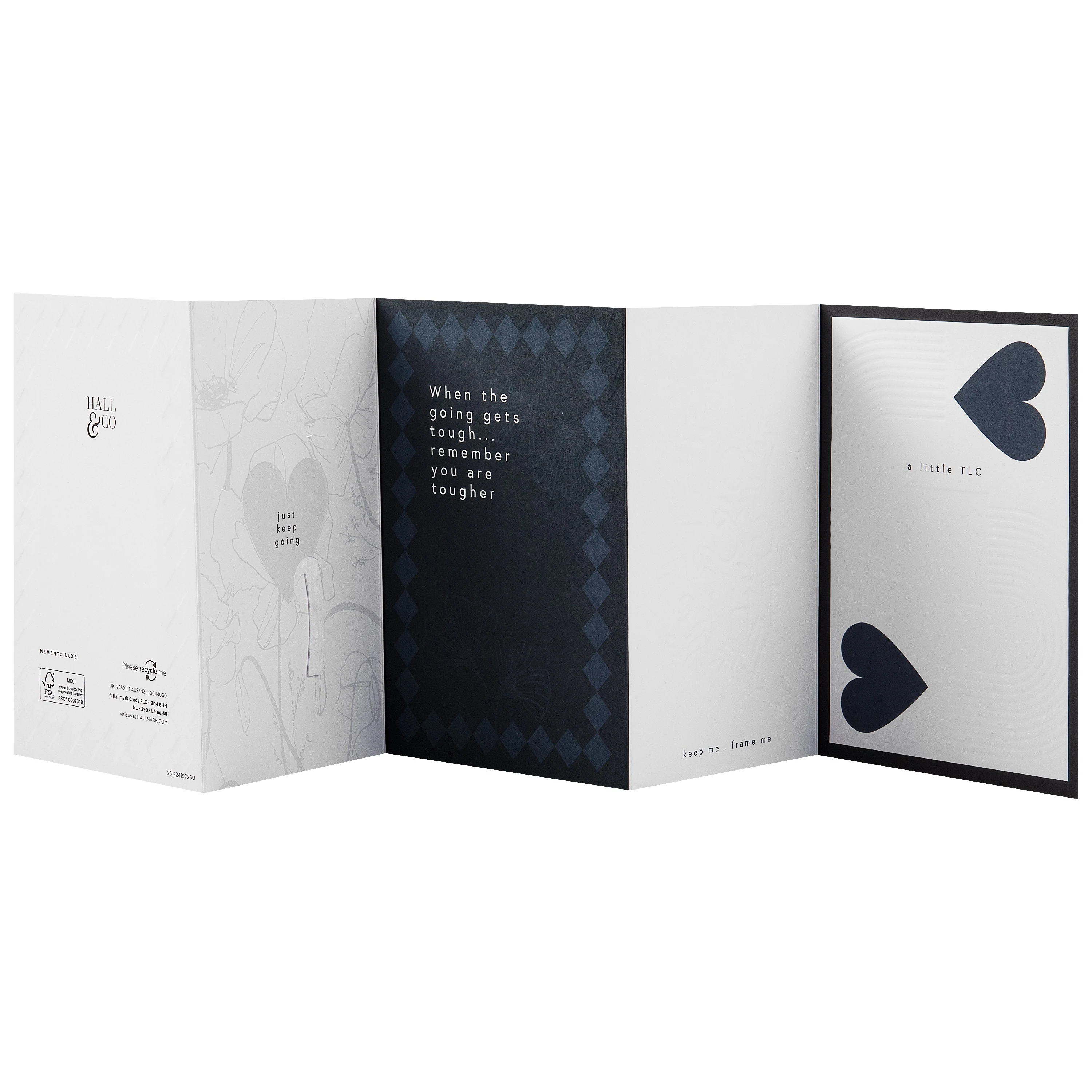 Hall & Co Premium Thinking of You Card with Mini Card, Keepsake & Print - Memento Luxe - Image 3