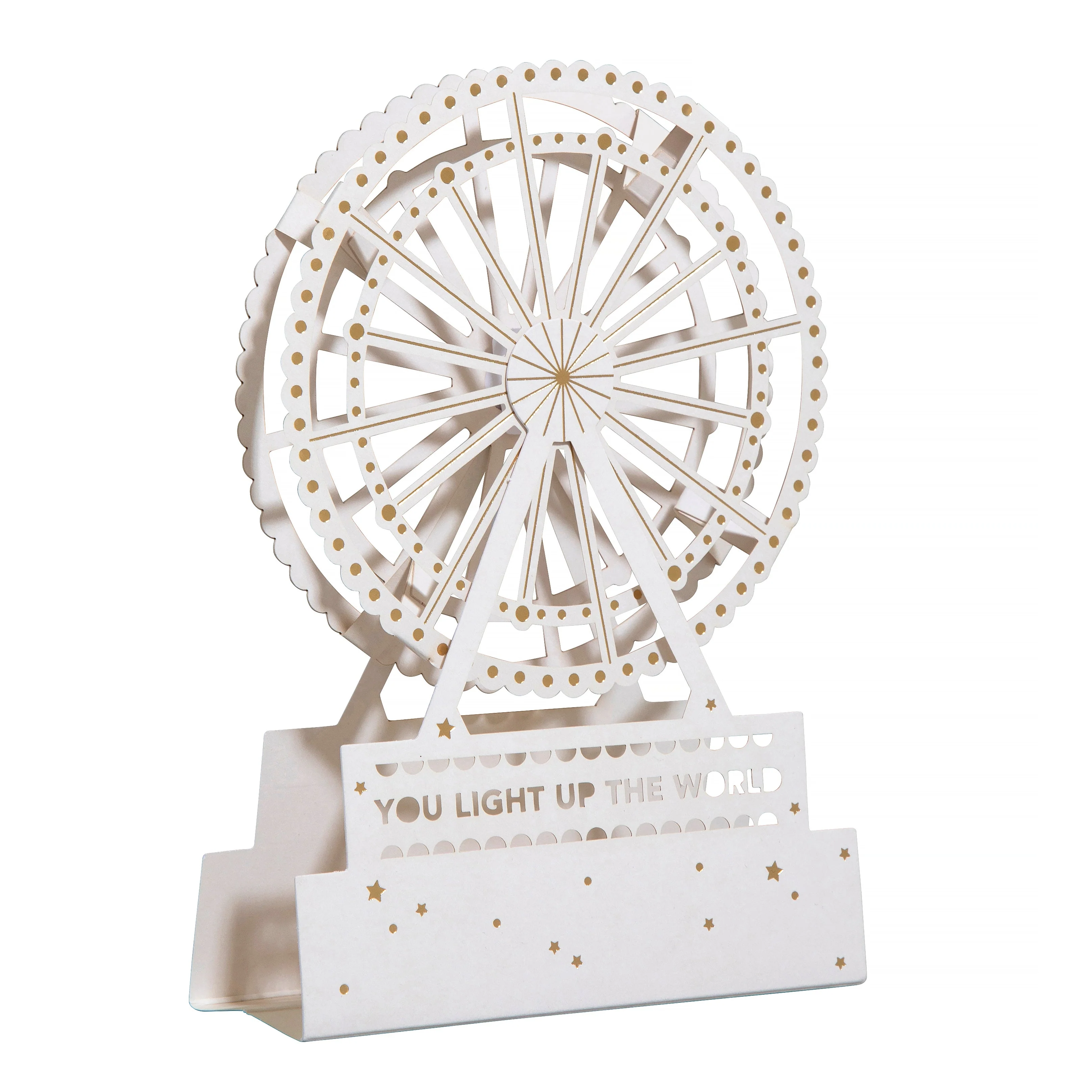 Hall & Co Premium 3D Ferris Wheel Greeting Card - Paper Fables - Image 3