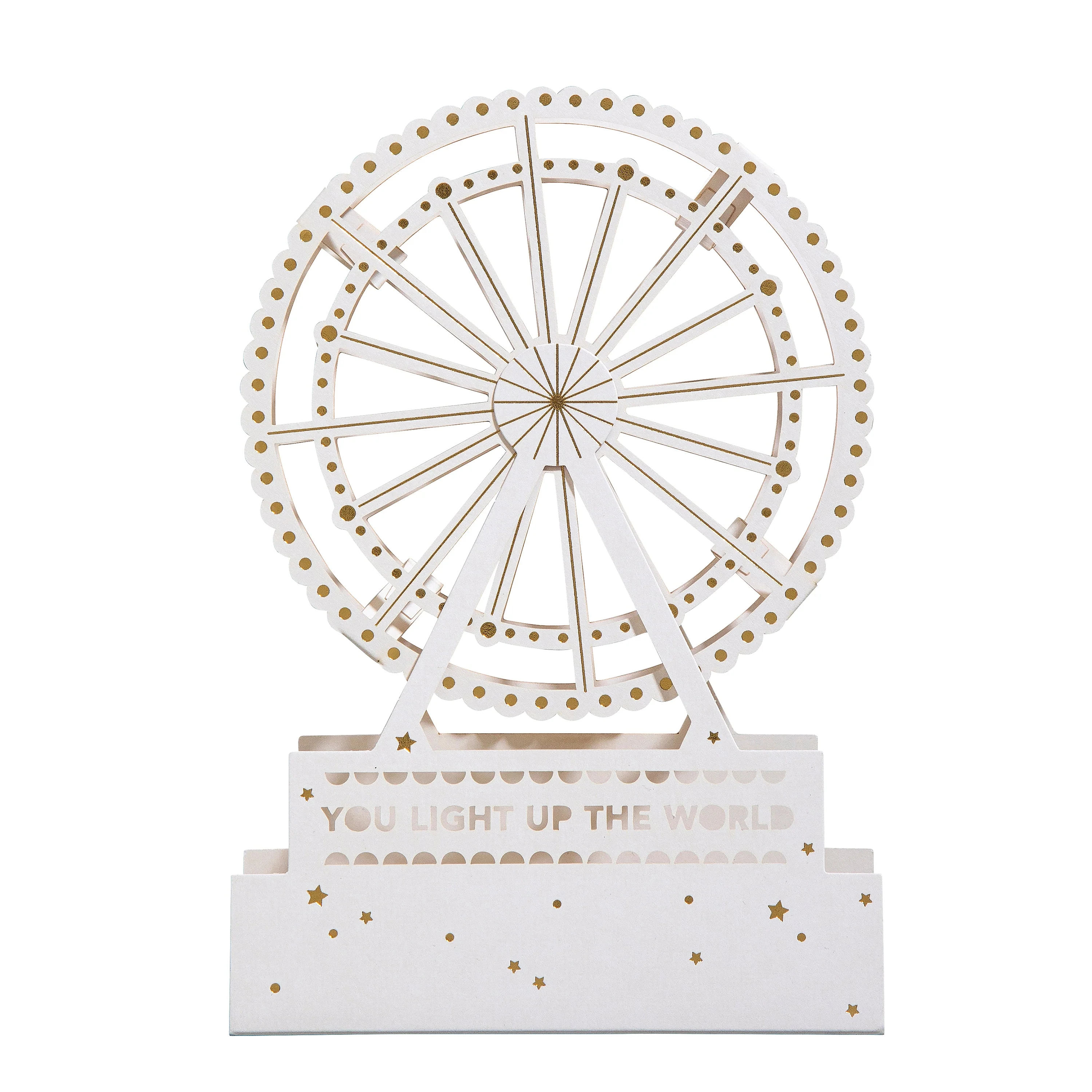 Hall & Co Premium 3D Ferris Wheel Greeting Card - Paper Fables - Image 4