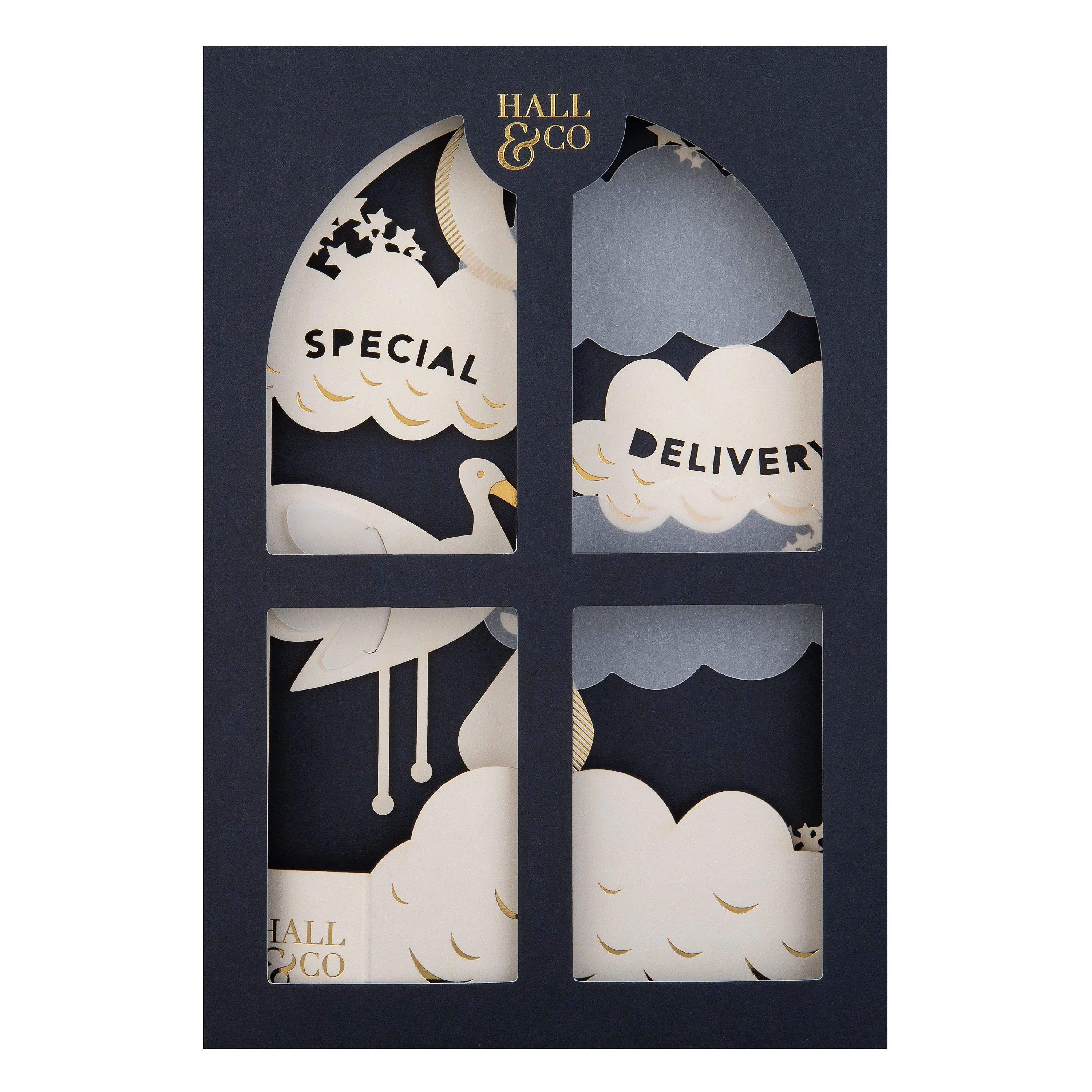 Hall & Co Premium 3D 'Special Delivery' New Baby Card - Paper Fables - Image 2