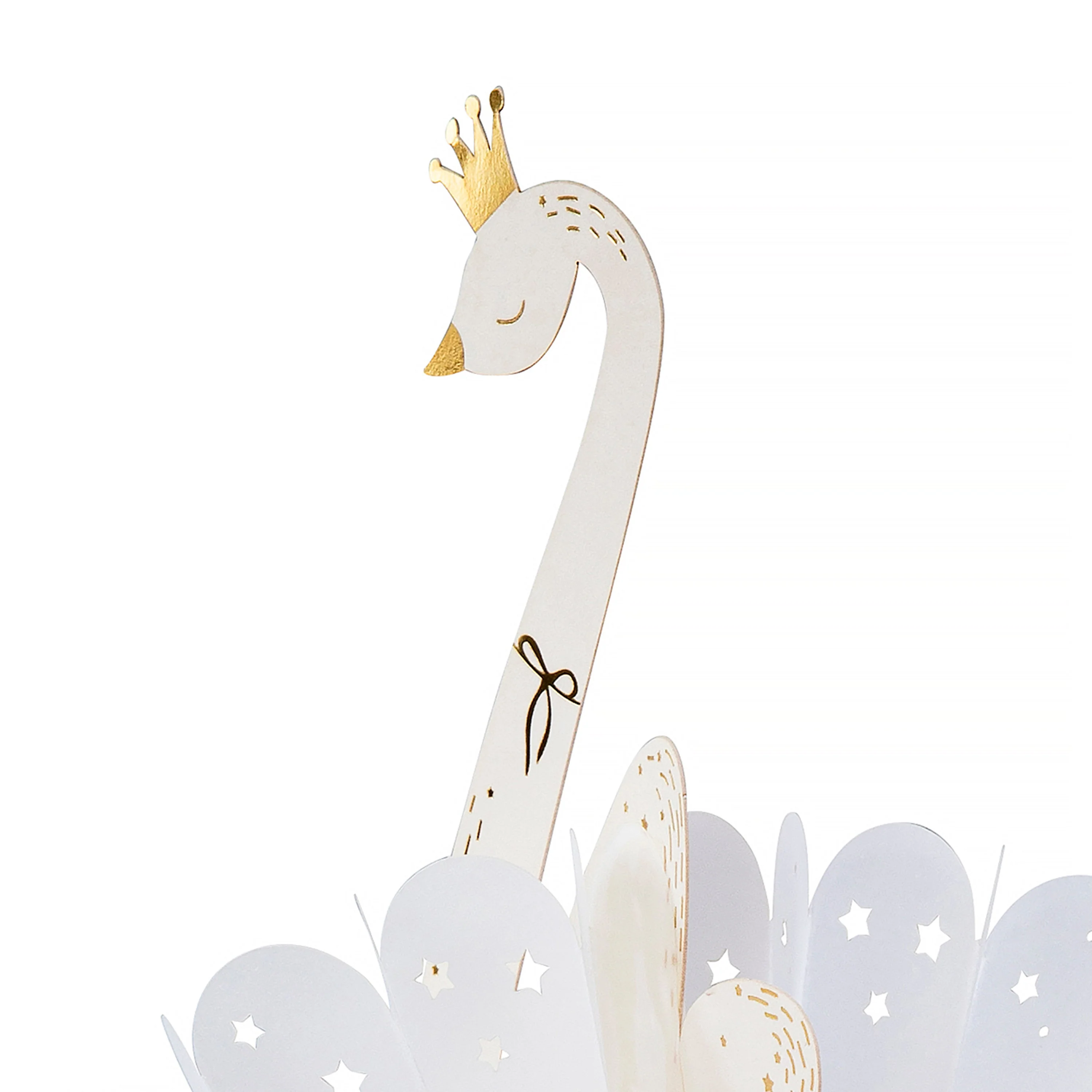 Hall & Co Premium 3D White Swan Greeting Card - Paper Fables - Image 5