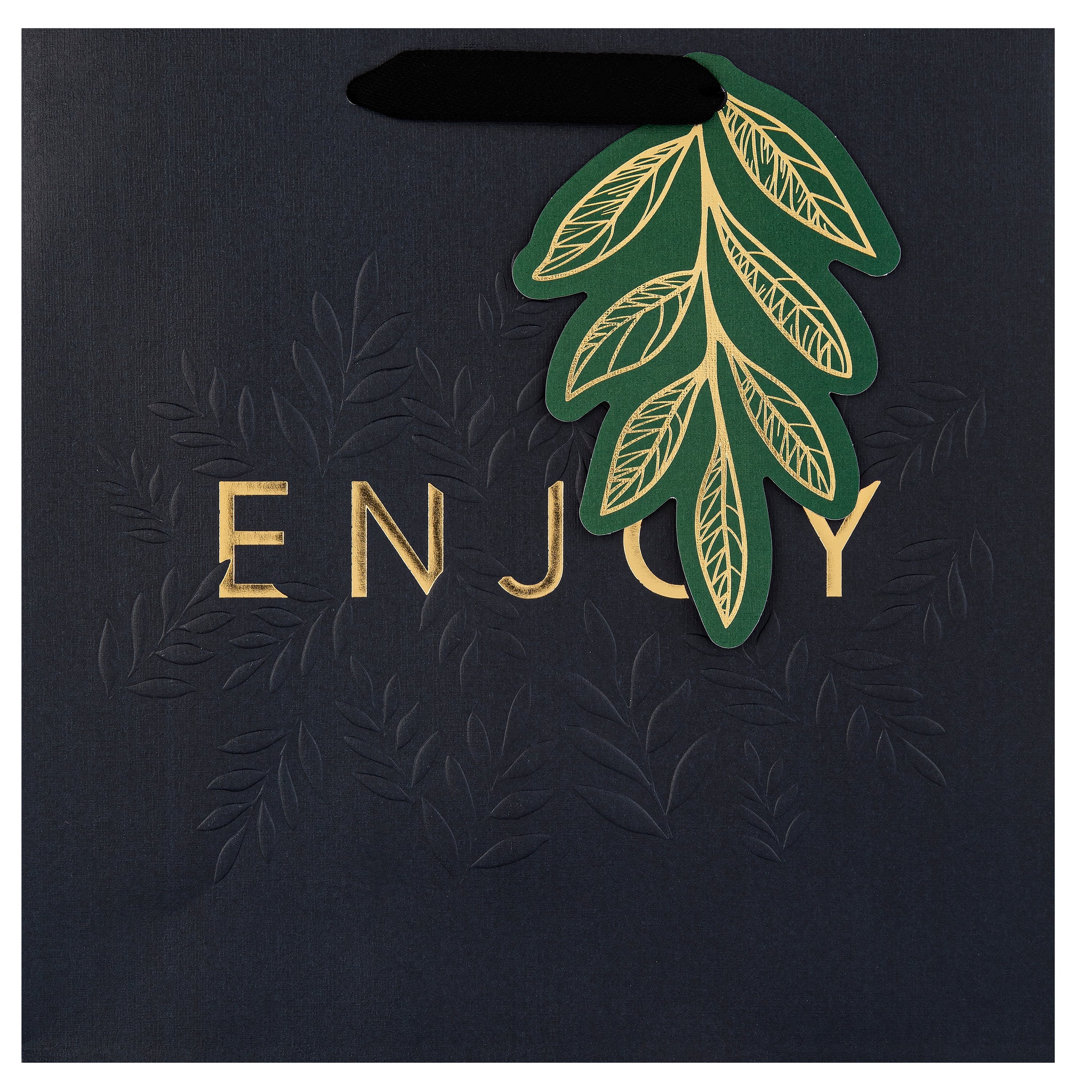 Hall & Co Premium 'Enjoy' Dark Medium Gift Bag - Memento Luxe - Image 3