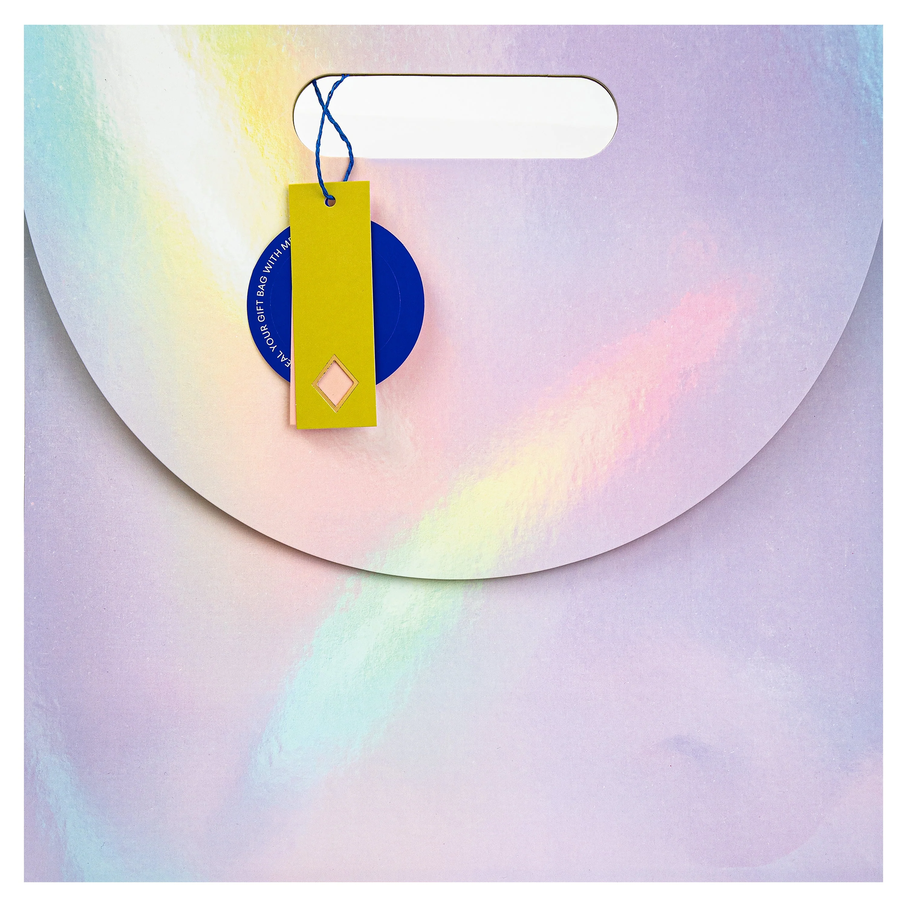 Hall & Co Premium Matte Iridescent Large Gift Bag - Vivid Aura - Image 4