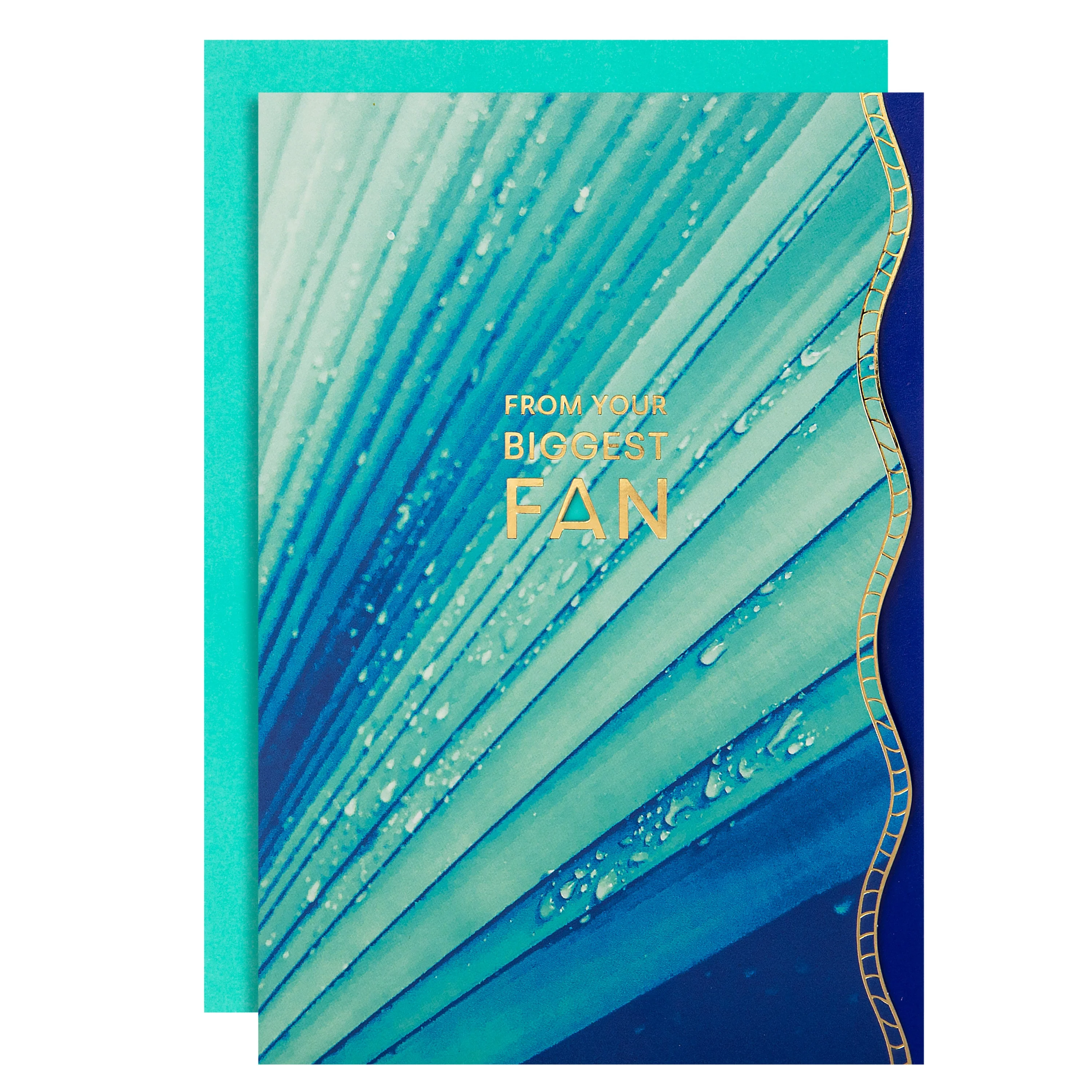 Hall & Co Premium 'From Your Biggest Fan' Card with Mini Card Keepsake - Vivid Aura