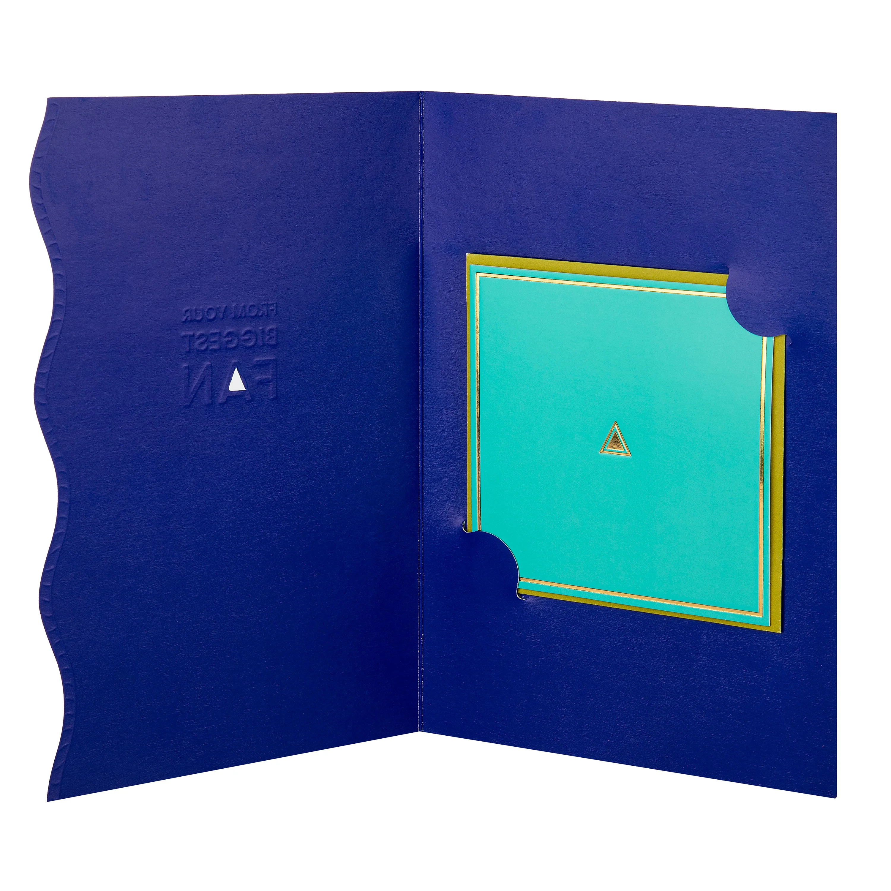 Hall & Co Premium 'From Your Biggest Fan' Card with Mini Card Keepsake - Vivid Aura - Image 2