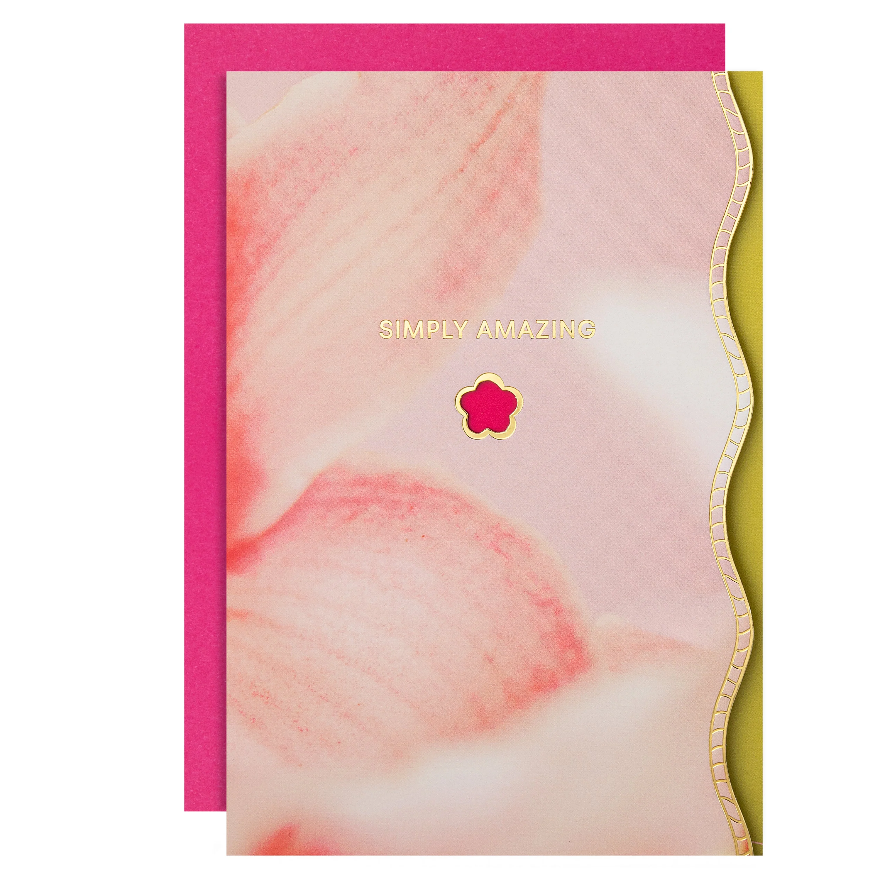 Hall & Co Premium 'Simply Amazing' Greeting Card with Mini Card Keepsake - Vivid Aura