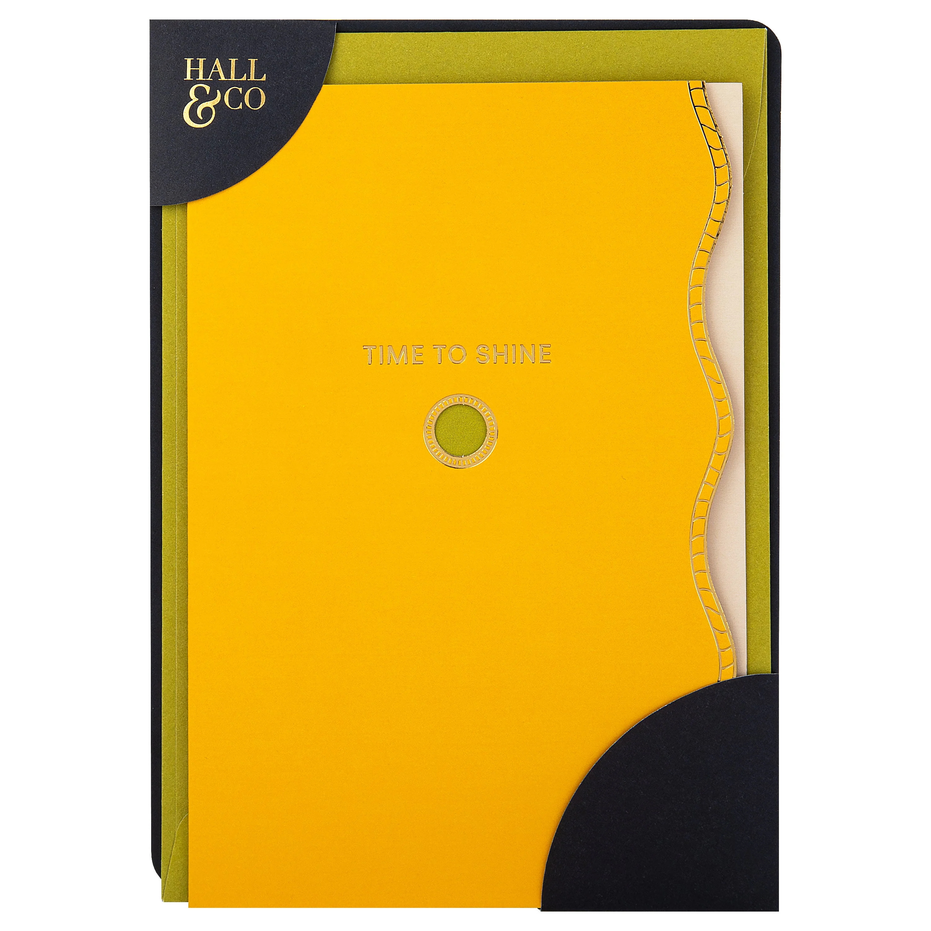 Hall & Co Premium Yellow Greeting Card with Mini Card Keepsake - Vivid Aura - Image 6