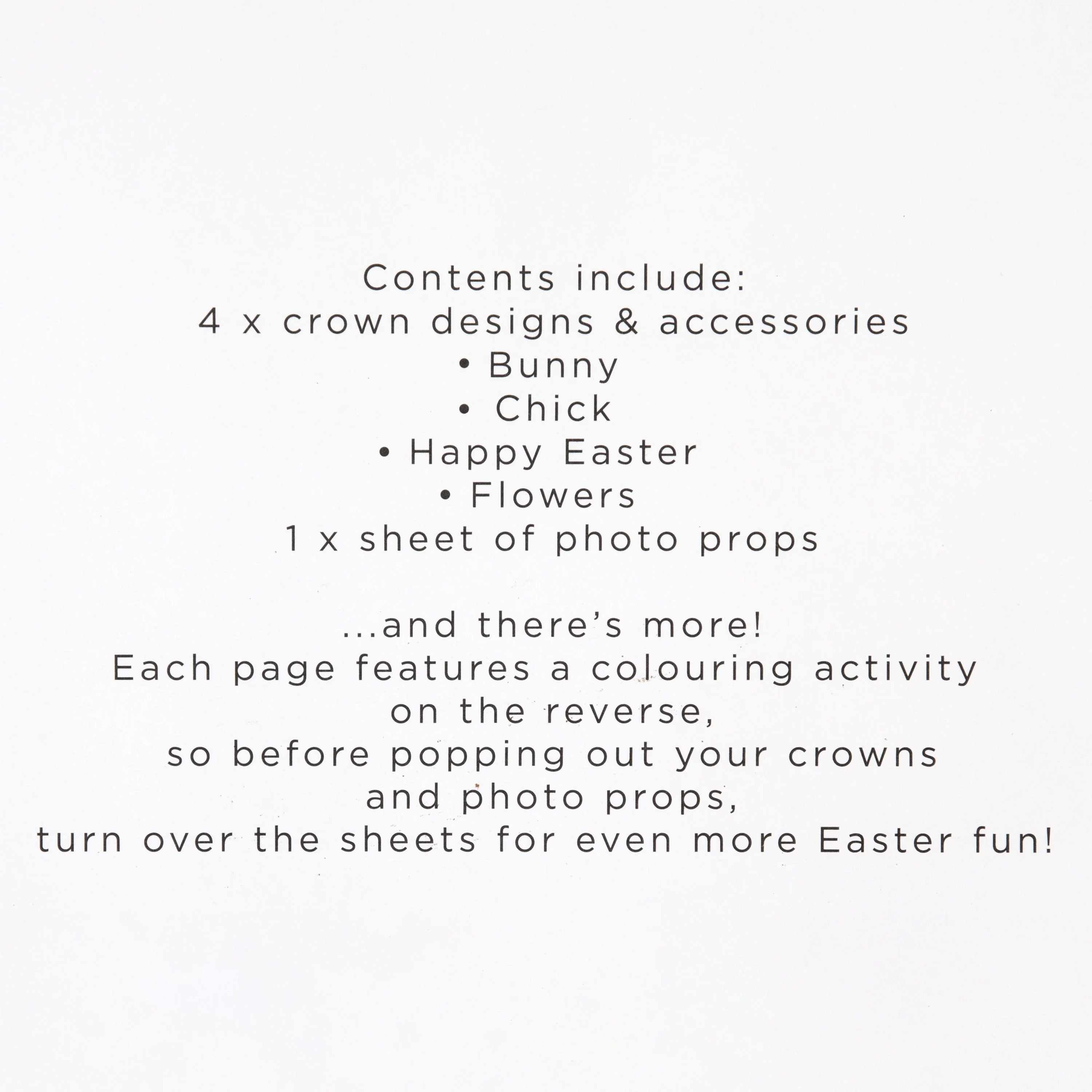 Kids Easter Activity Pack - 4 Animal Make-Your-Own-Crown Pack - Image 8