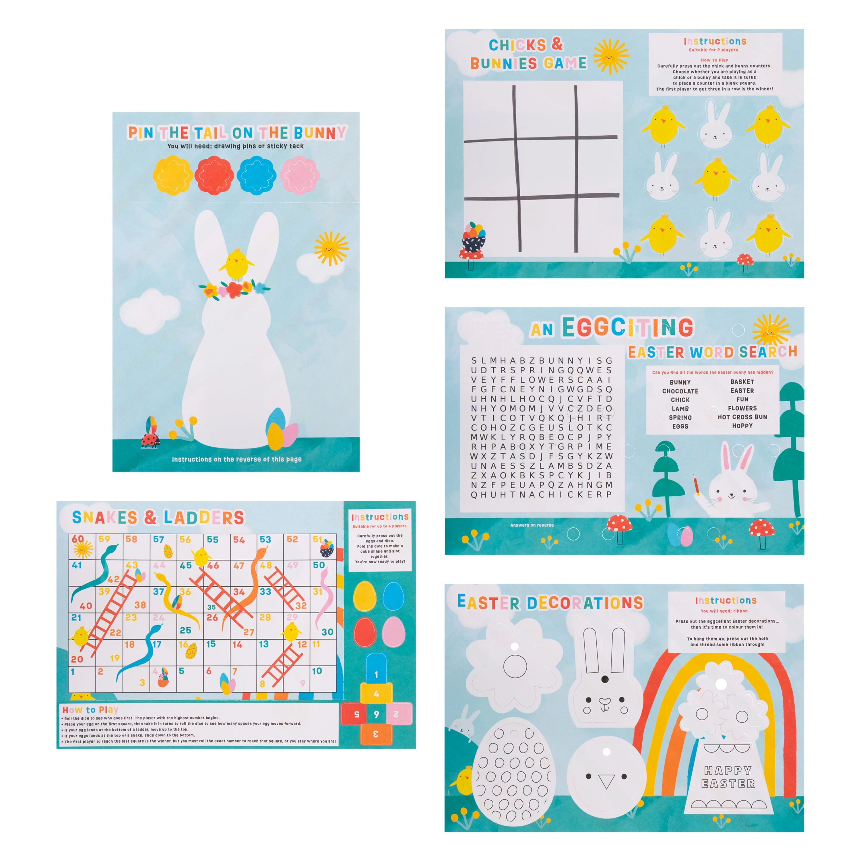 Kids Easter Activity Pack - 6 Fun Easter Activities - Image 2