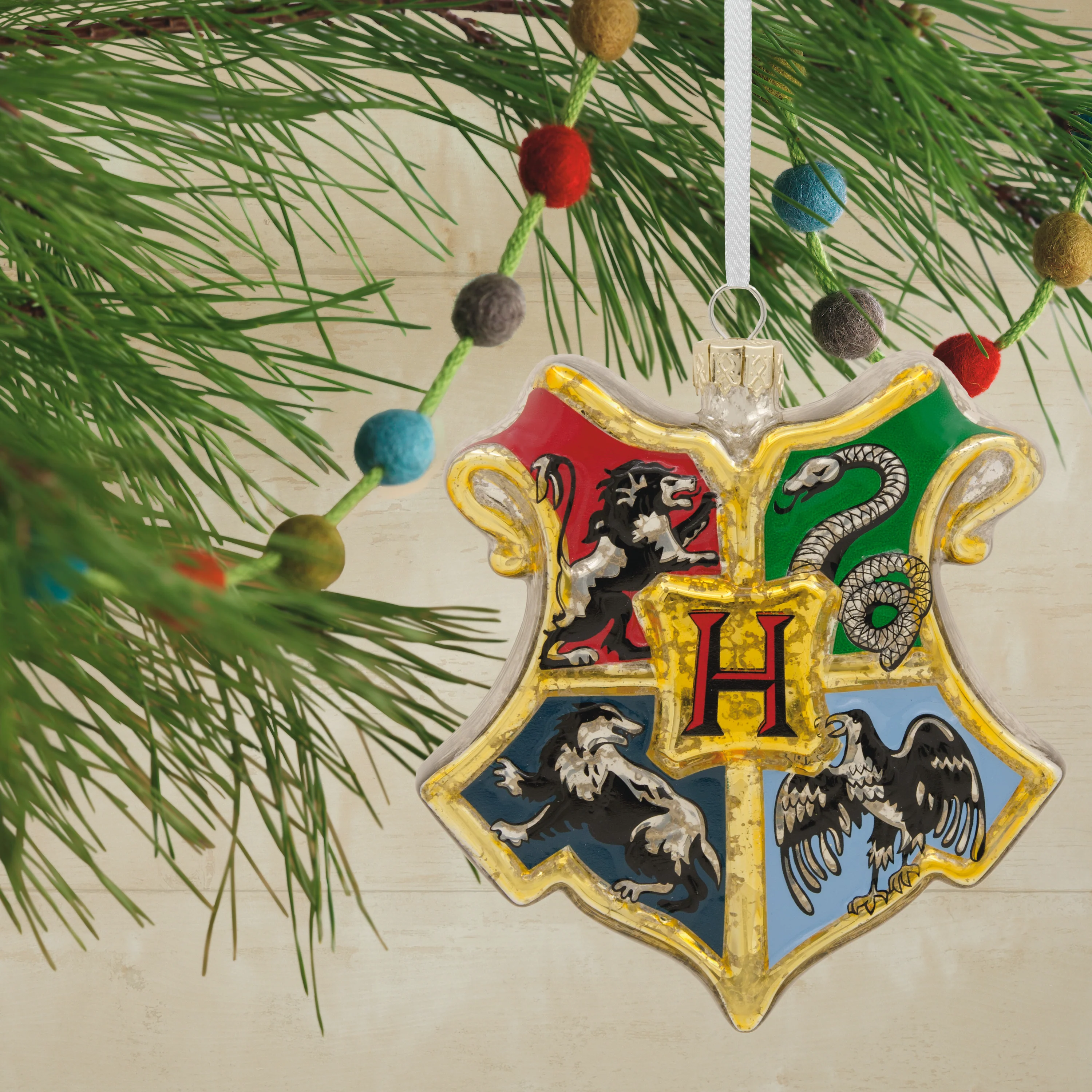 Harry Potter™ Glass Ornament - Hogwarts™ Crest - Image 5