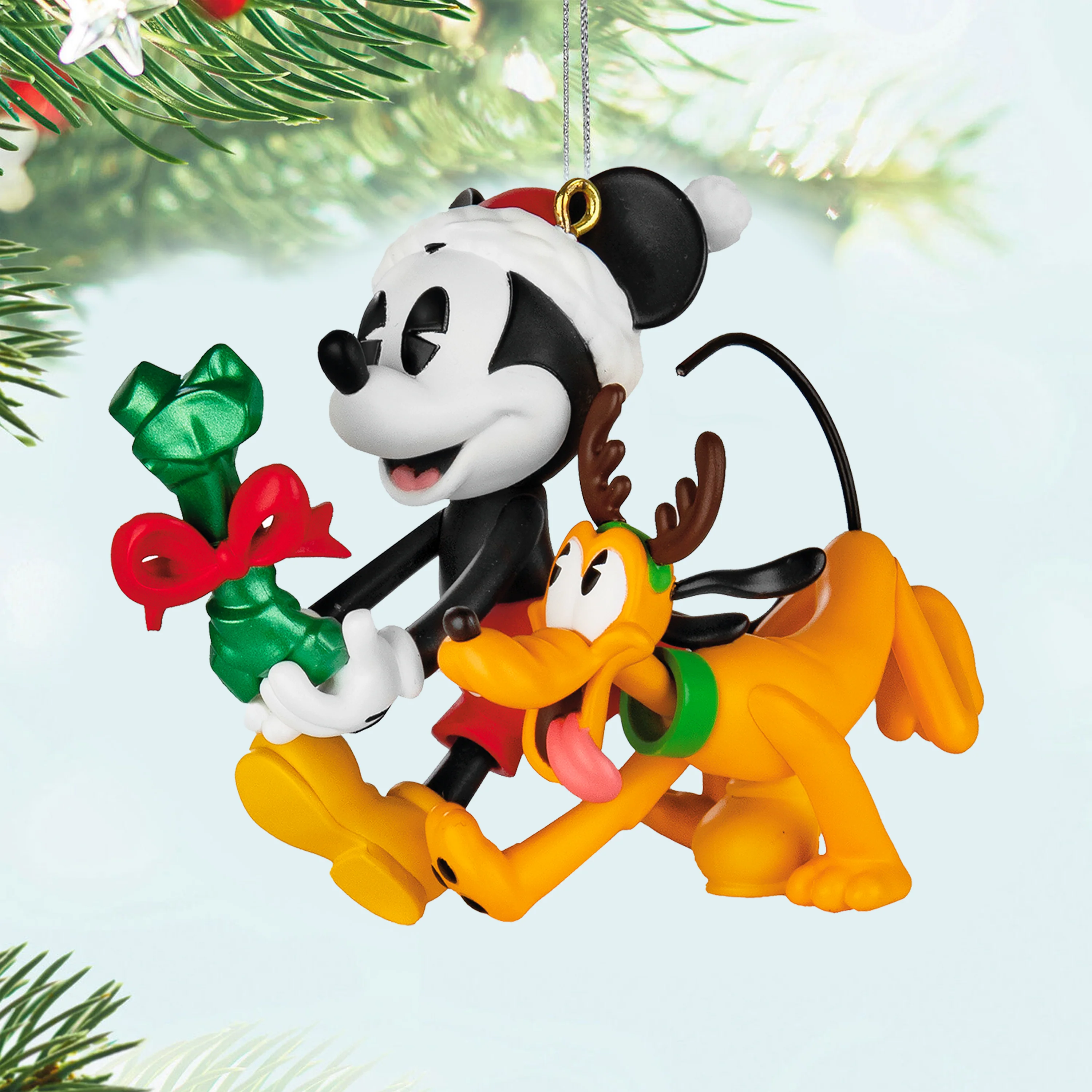 Keepsake Disney Hanging Ornament - Mickey Mouse & Pluto with Bone - Image 5