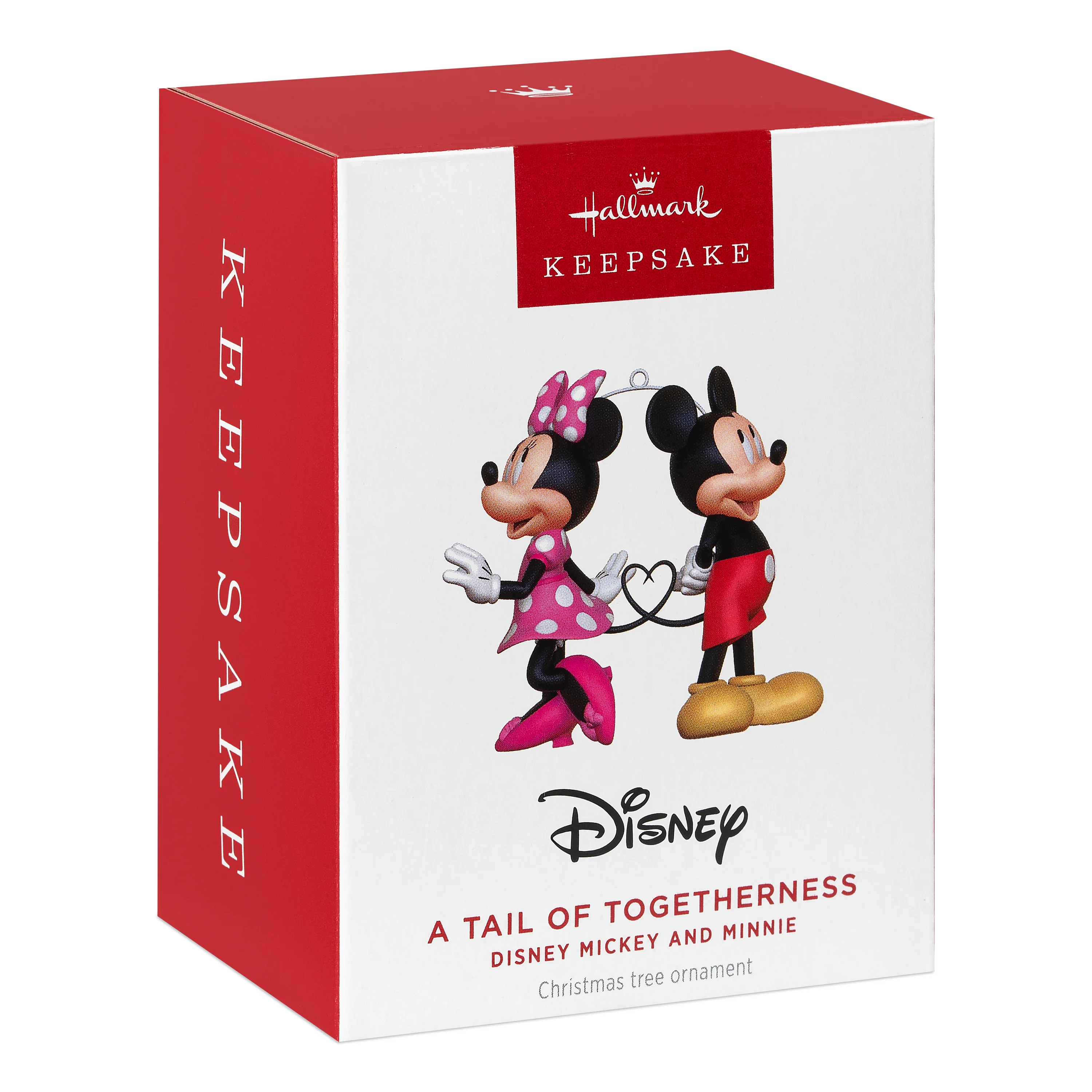 Keepsake Disney Hanging Ornament - Minnie & Mickey Mouse Heart Design - Image 2