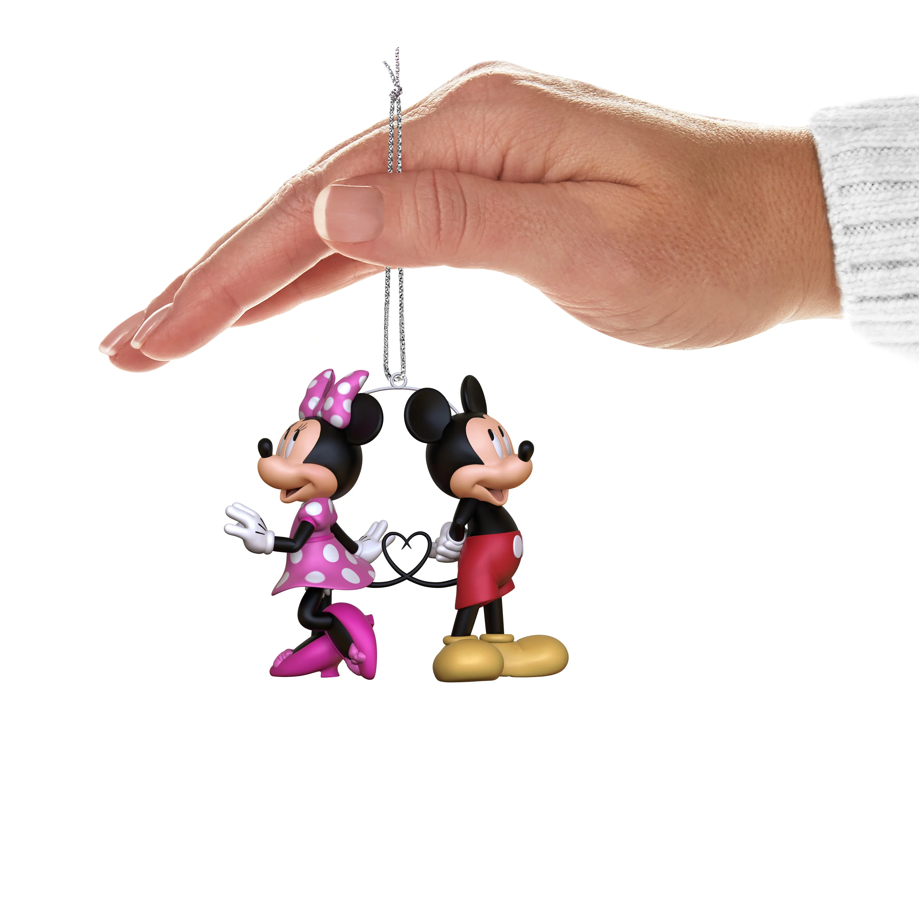 Keepsake Disney Hanging Ornament - Minnie & Mickey Mouse Heart Design - Image 7
