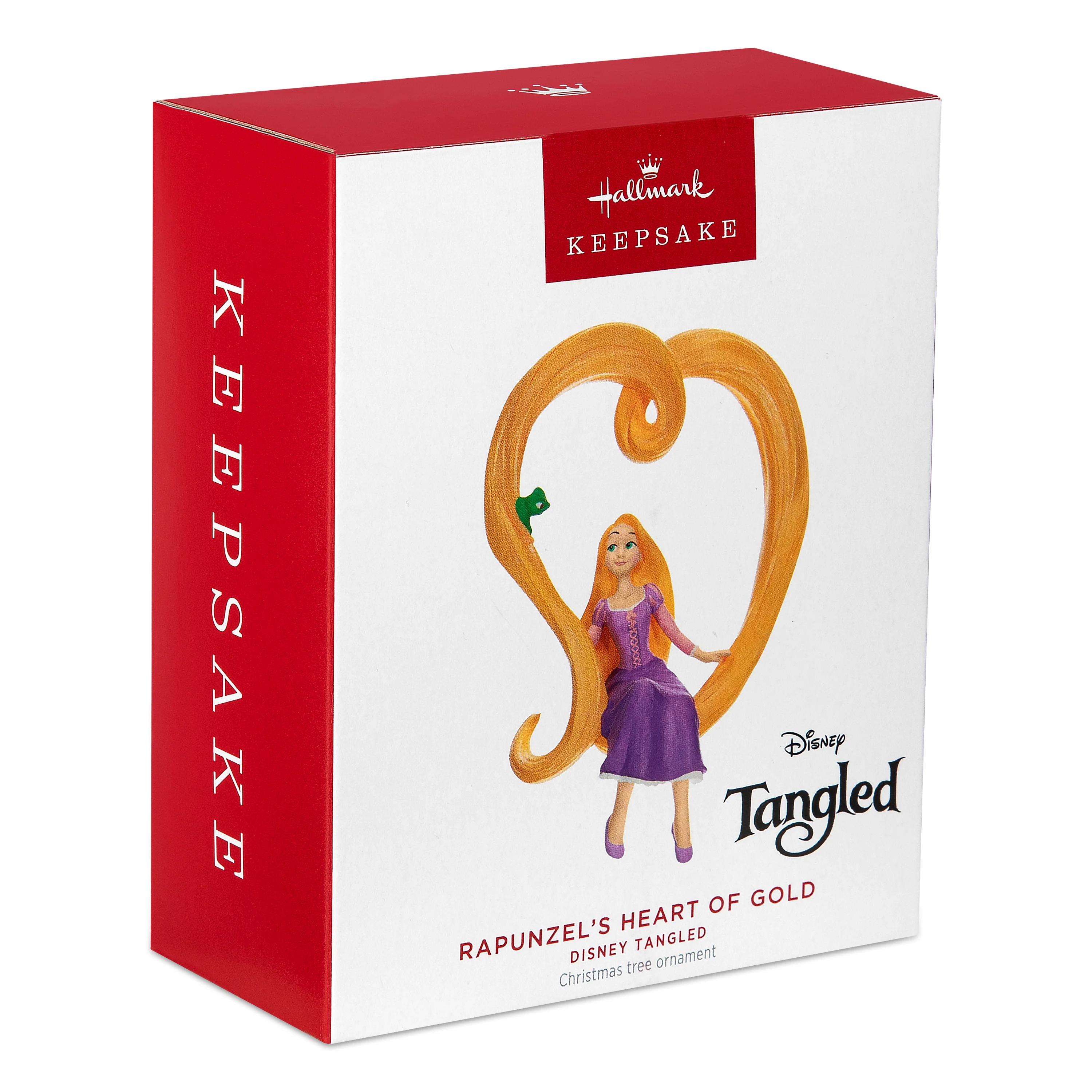 Keepsake Disney Hanging Ornament - Tangled Rapunzel & Pascal Heart Design - Image 2