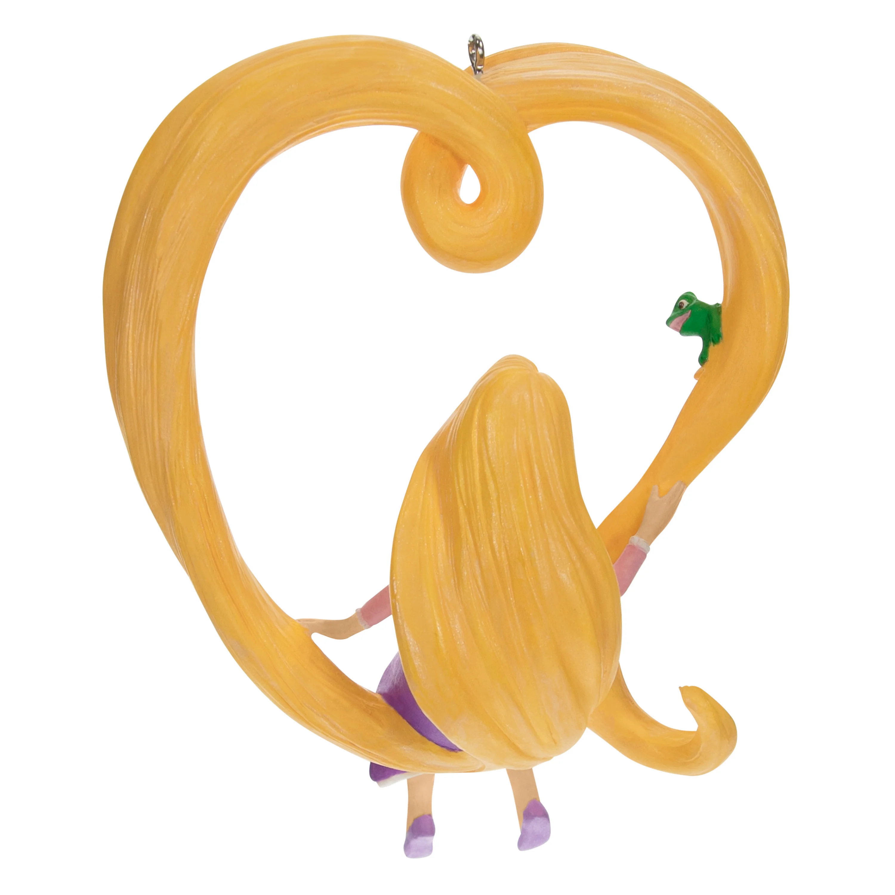 Keepsake Disney Hanging Ornament - Tangled Rapunzel & Pascal Heart Design - Image 3