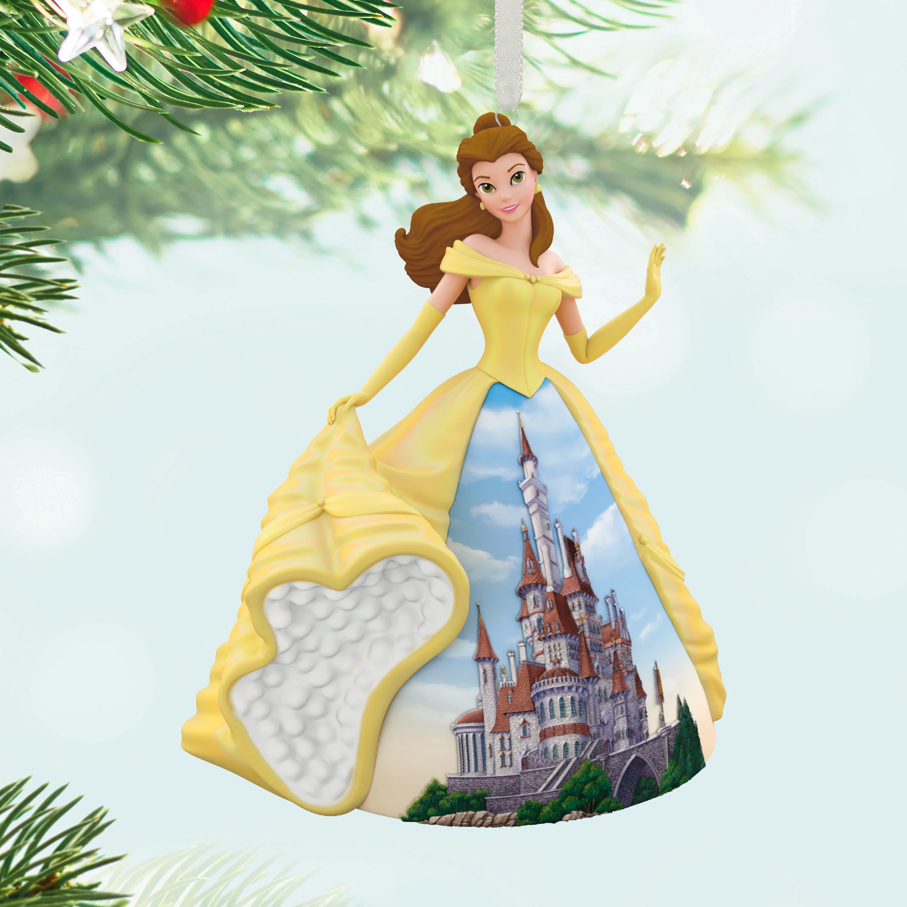 Keepsake Disney Ornament - Beauty & the Beast Belle & Castle Design - Image 6