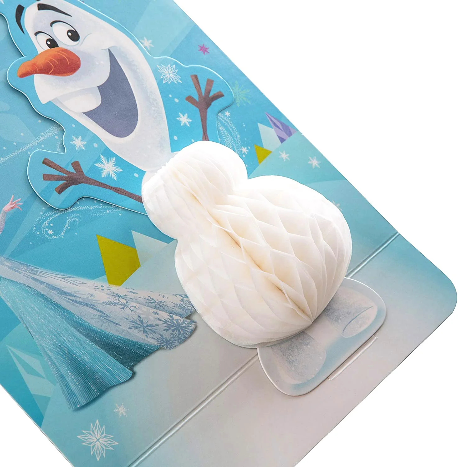 Kids' Birthday Card - 3D Paper Wow Disney Frozen Olaf Design - Image 4
