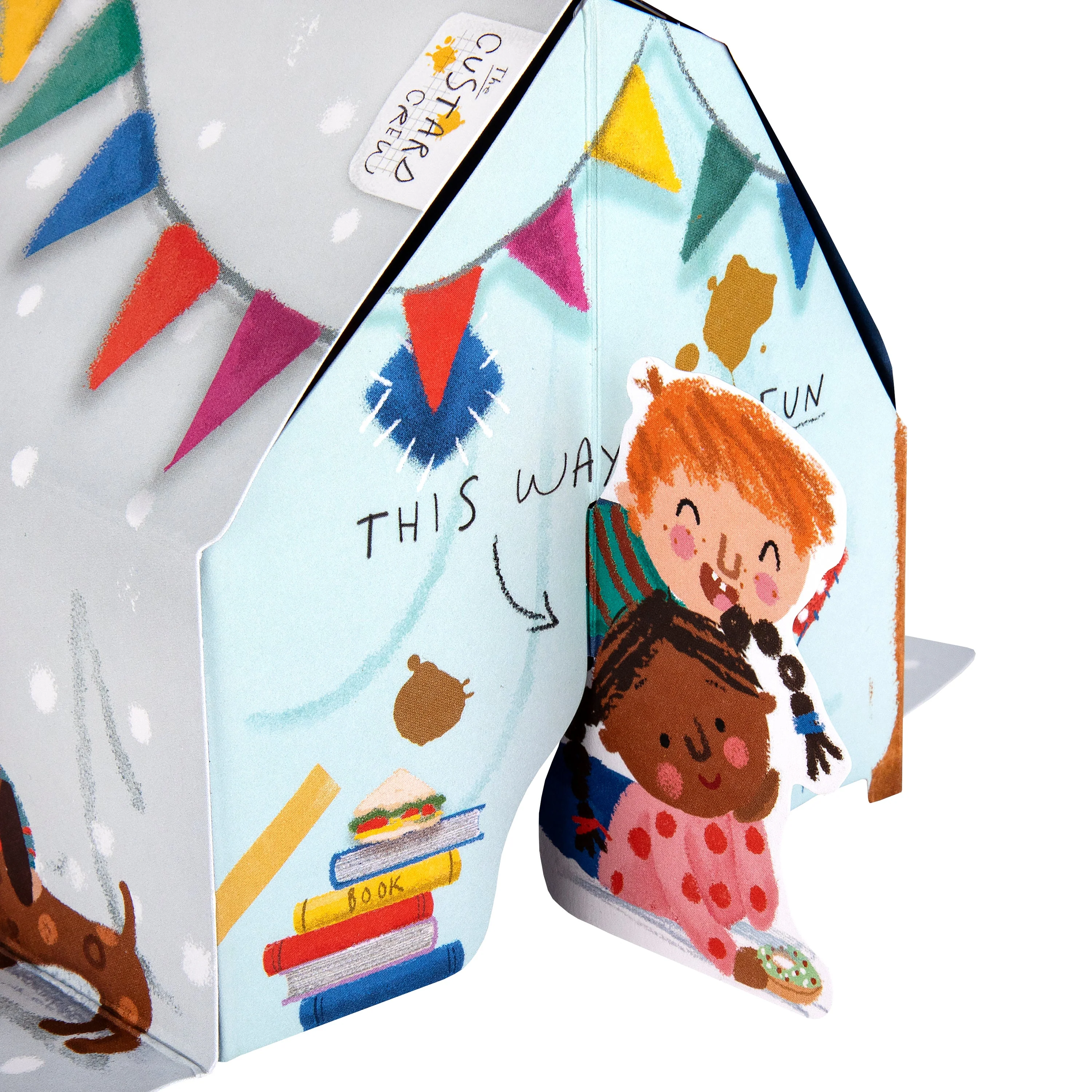 Kids Birthday Card - 3D & Pop Up Children's Blanket Fort Design - Image 4
