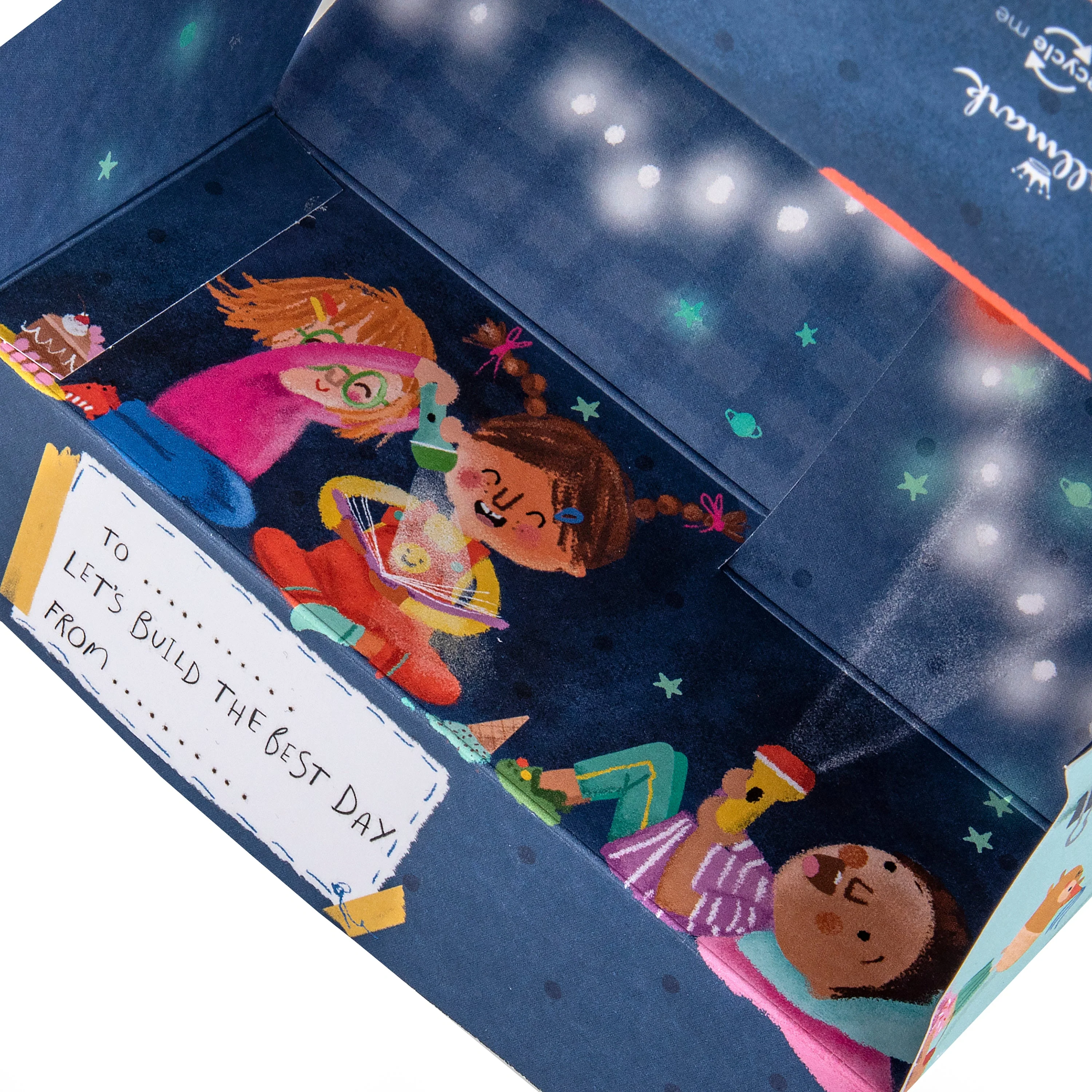 Kids Birthday Card - 3D & Pop Up Children's Blanket Fort Design - Image 7