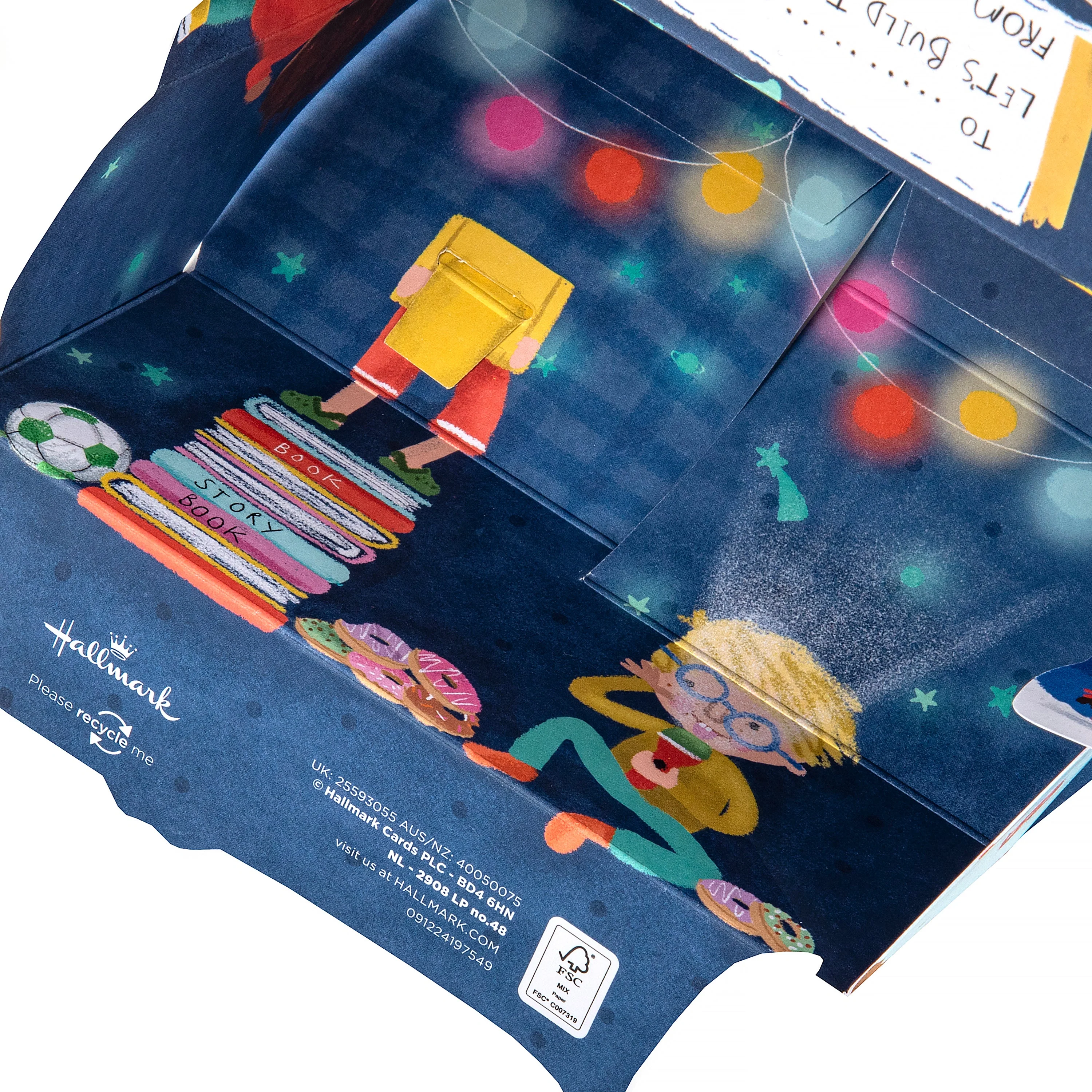 Kids Birthday Card - 3D & Pop Up Children's Blanket Fort Design - Image 8
