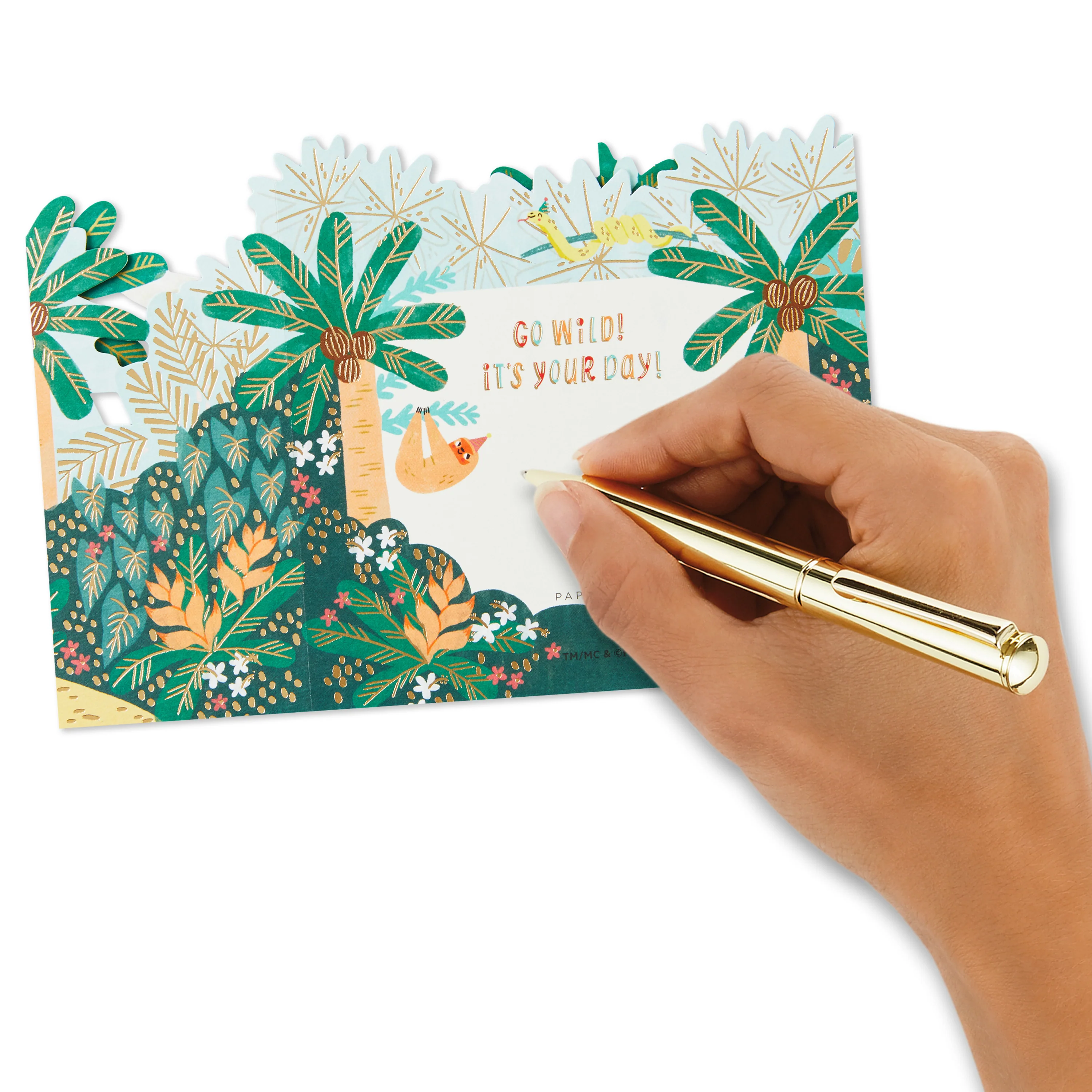 Kids Birthday Card - 3D & Pop-Up Jungle Party Design - Image 6