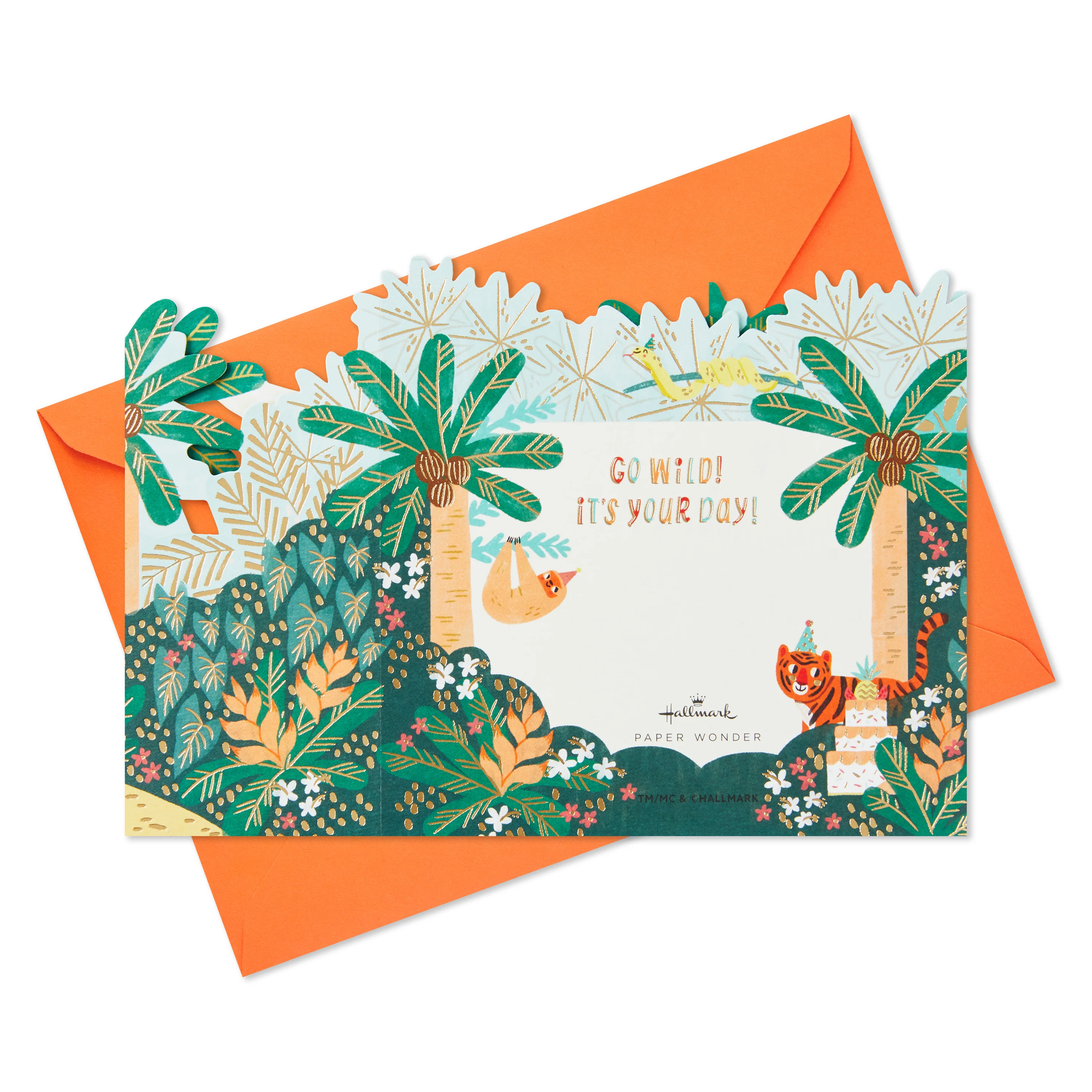 Kids Birthday Card - 3D & Pop-Up Jungle Party Design - Image 7
