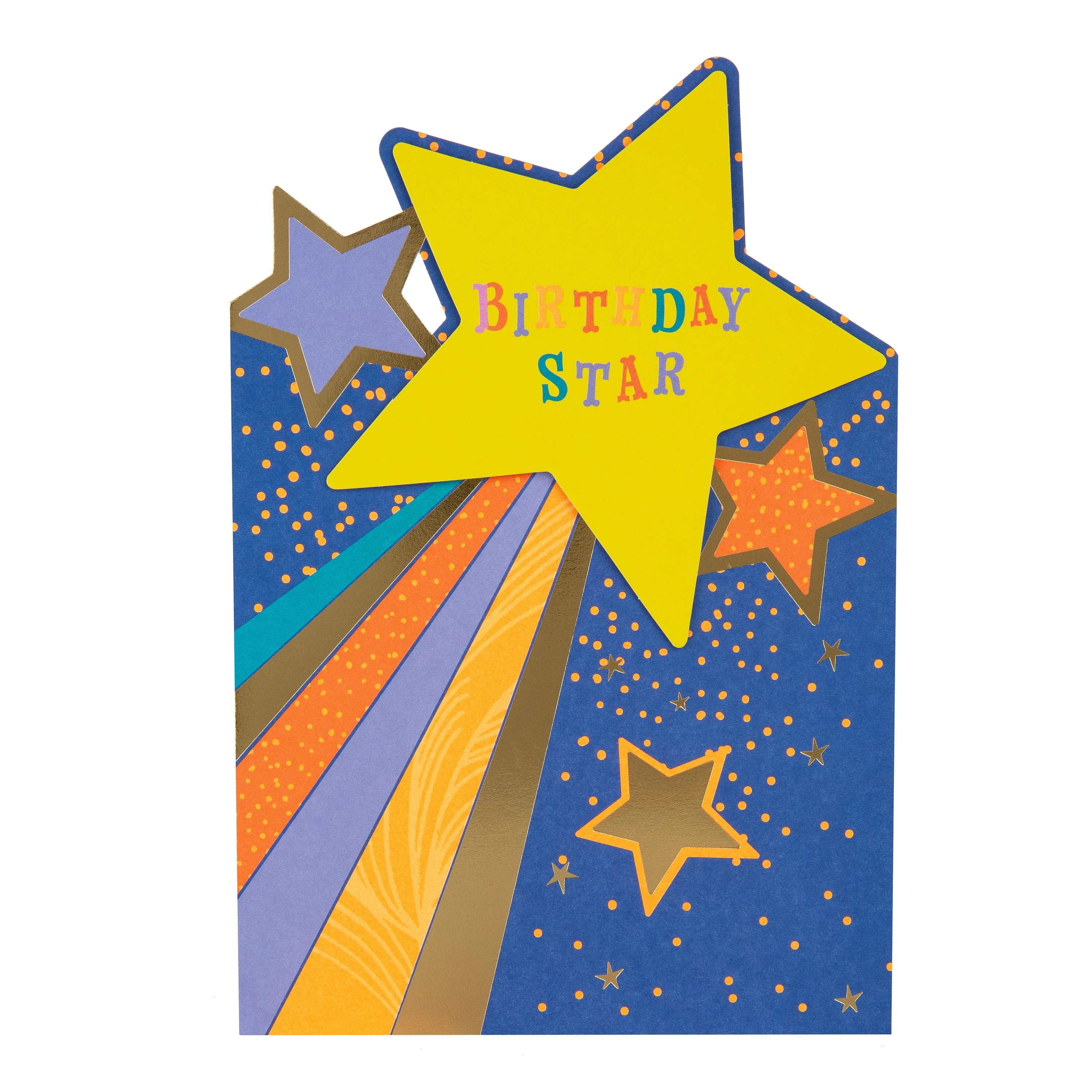Kids Birthday Card - Hello Sunrise Shooting Star Design - Image 4