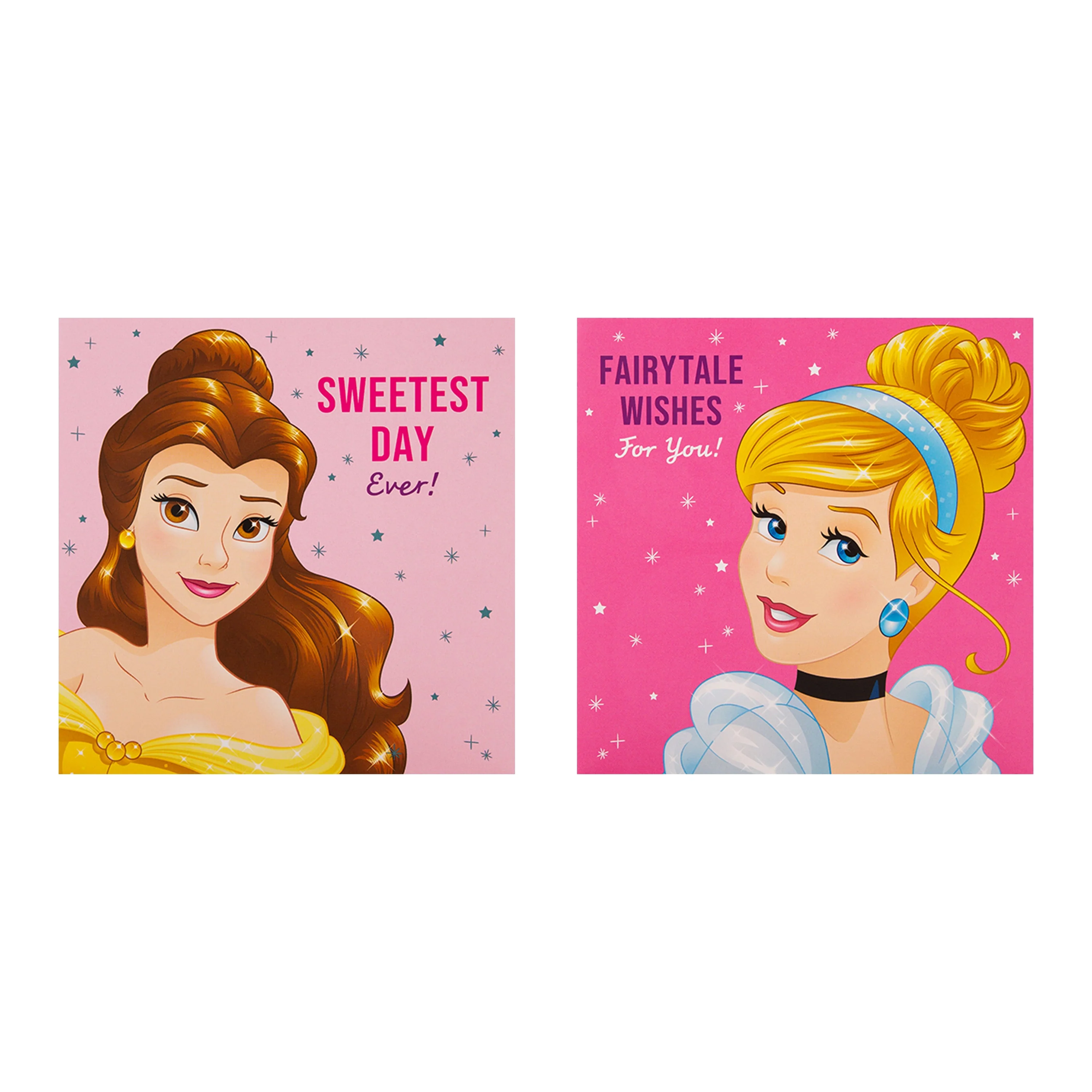 Kids Birthday Cards - Multipack of 10 in 5 Disney Princesses Designs - Image 5