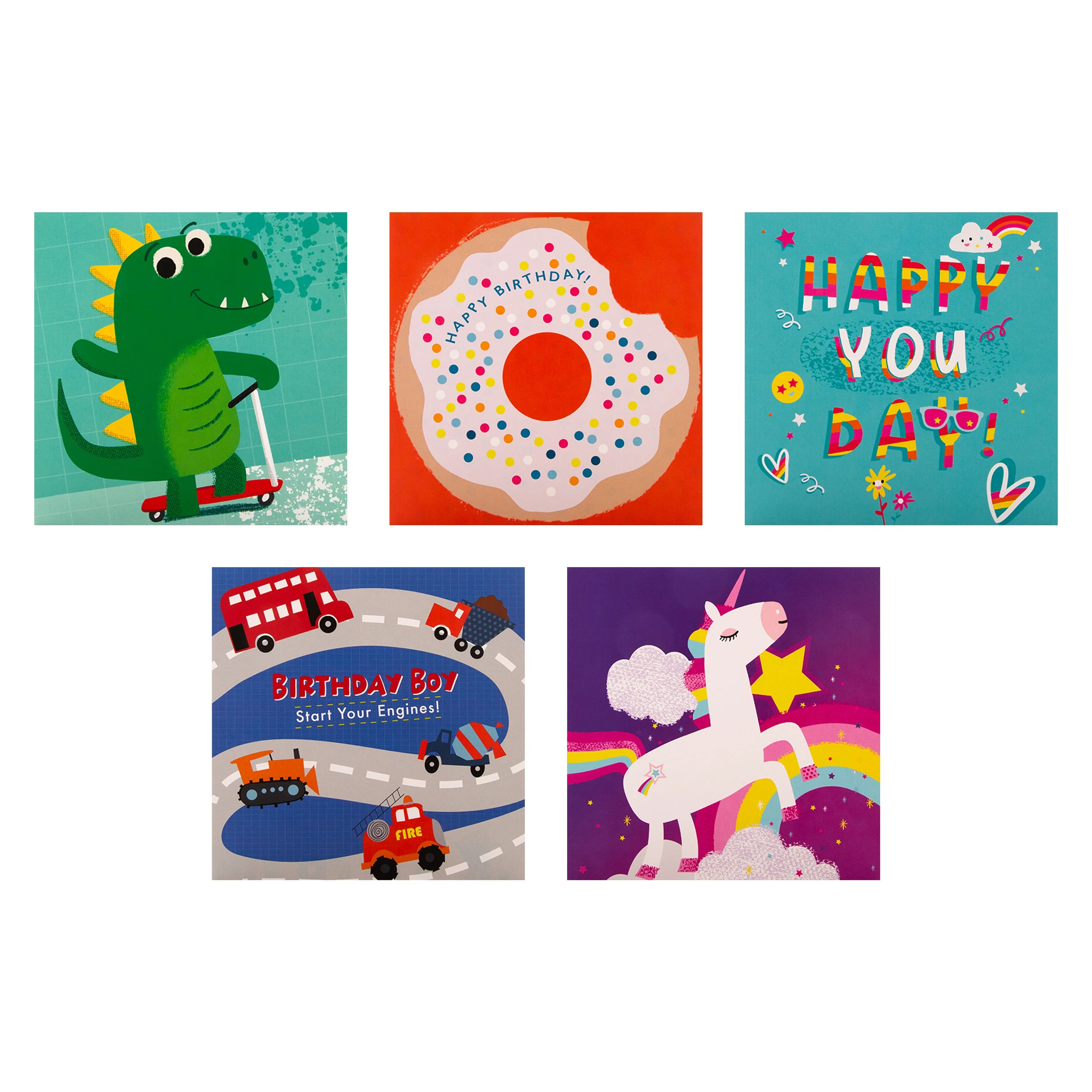 Kids Birthday Cards  - Multipack of 20 in 20 Fun Designs - Image 6