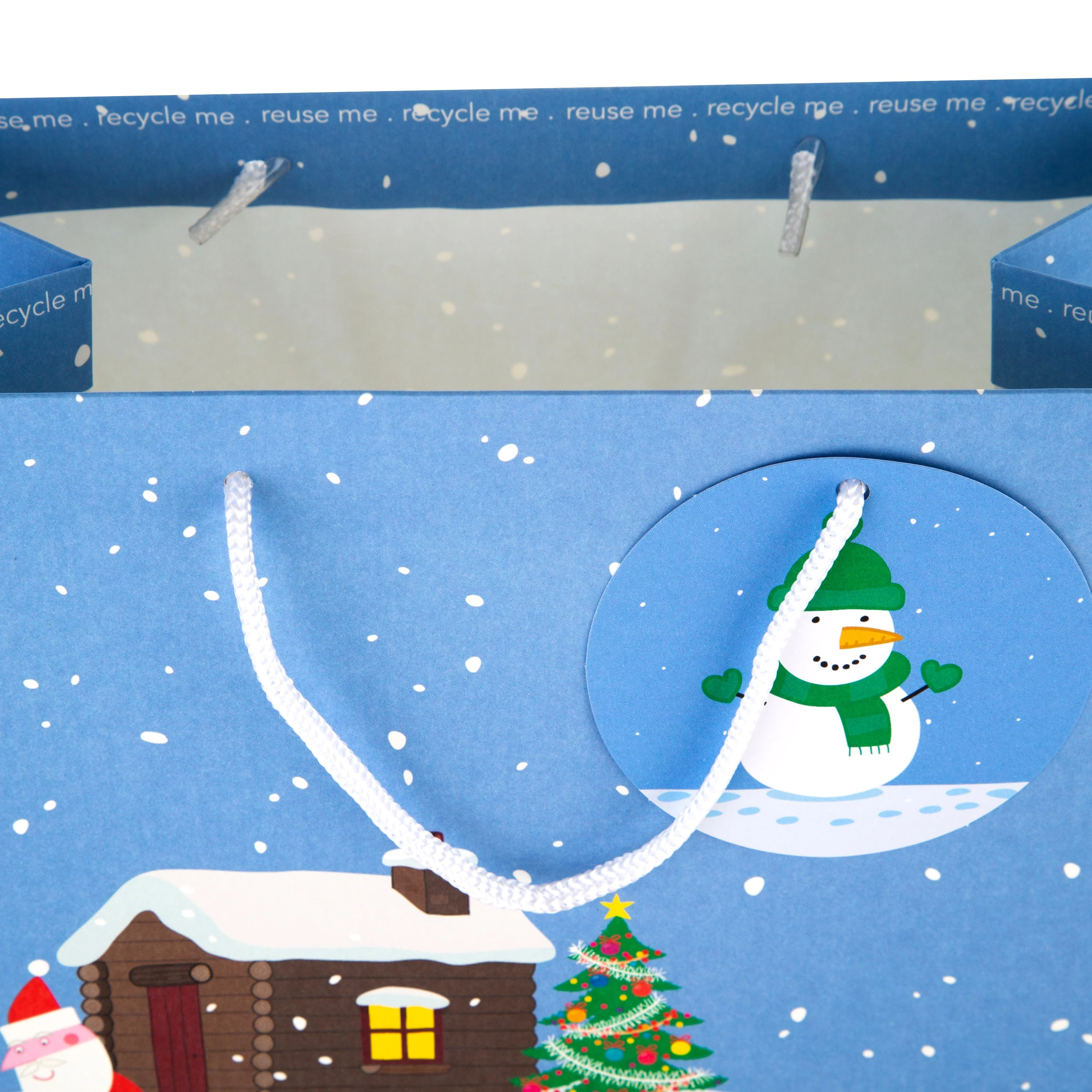 Large Christmas Gift Bag - Peppa Pig and Family Design - Image 4