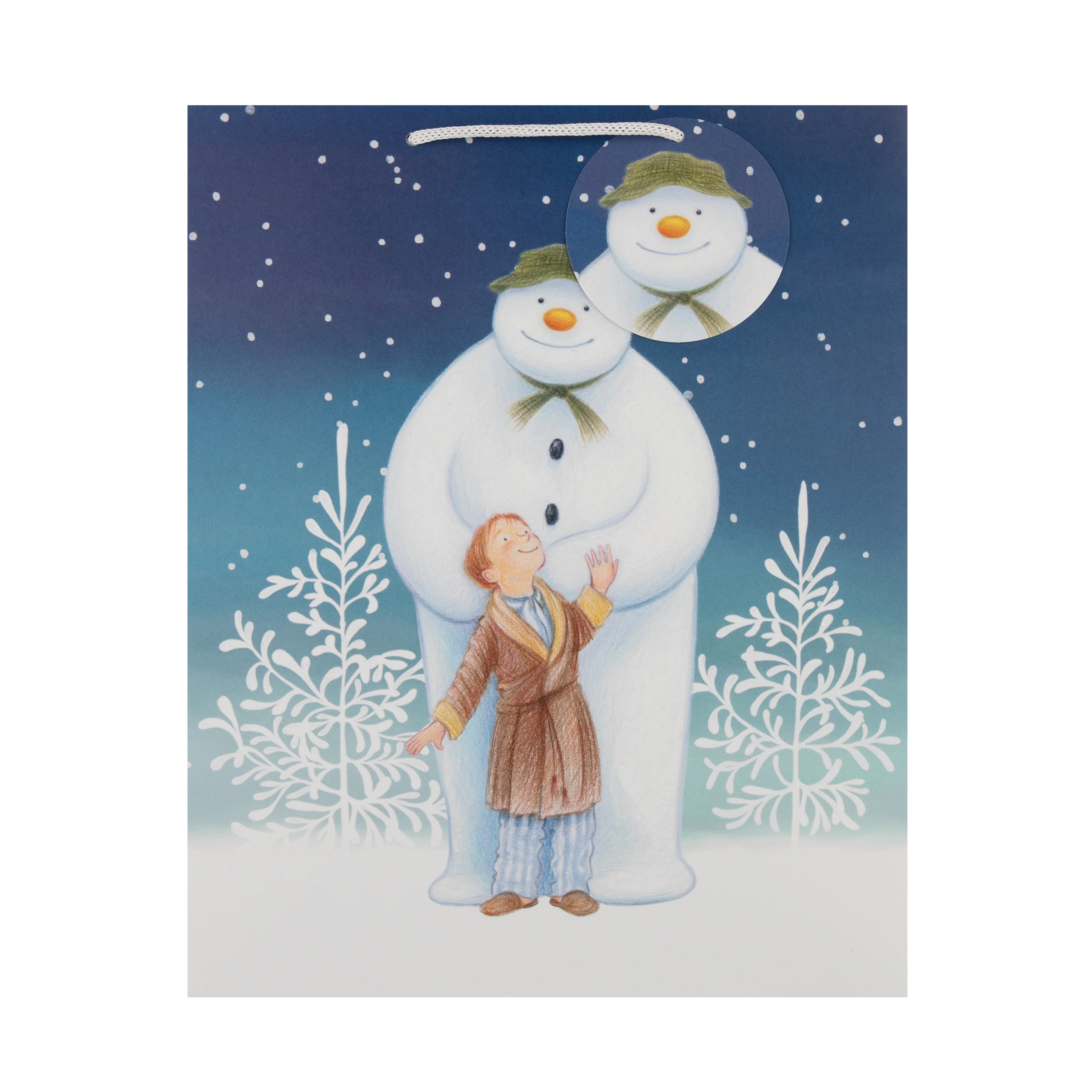 Large Christmas Gift Bags - Pack of 3 The Snowman™ Design - Image 4