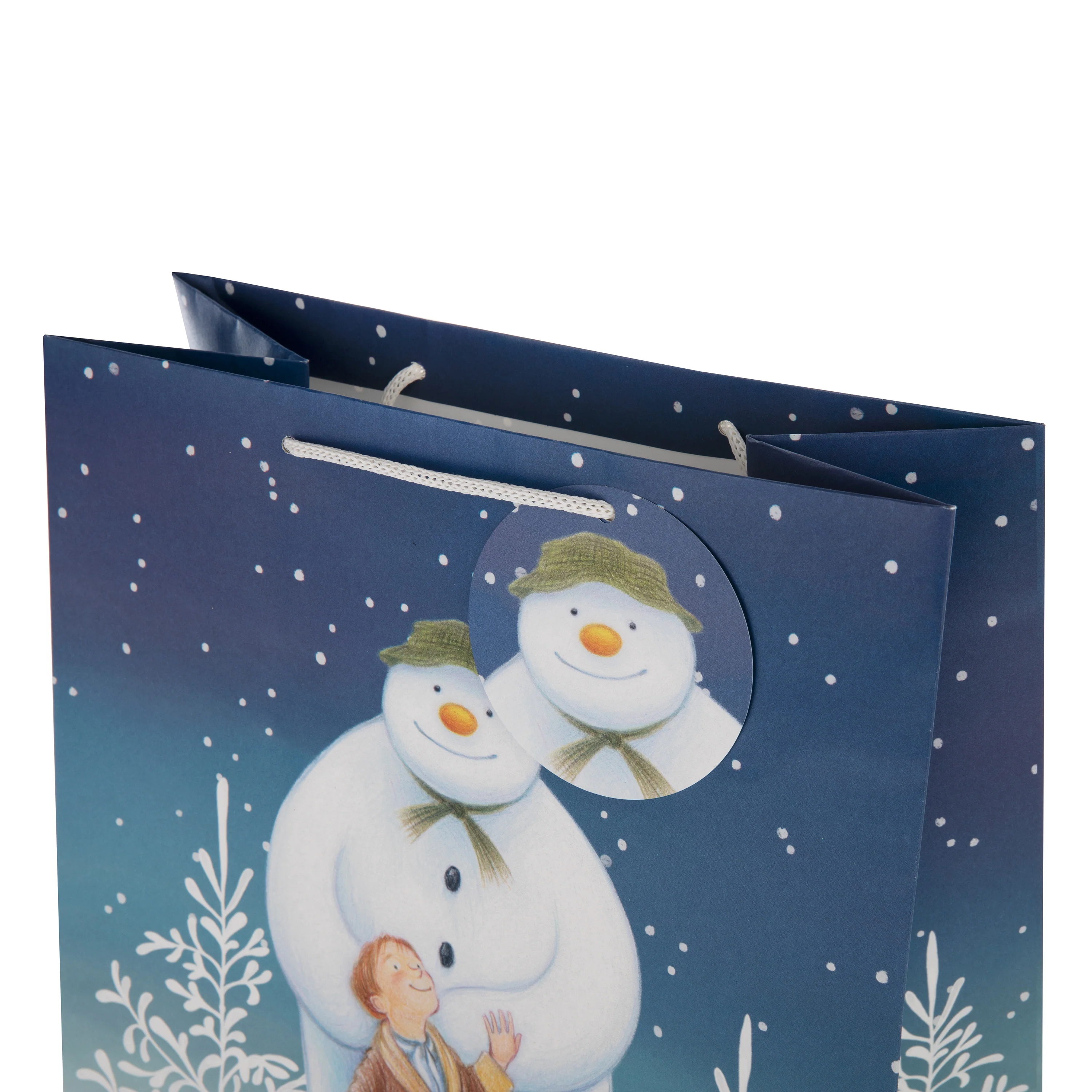 Large Christmas Gift Bags - Pack of 3 The Snowman™ Design - Image 5