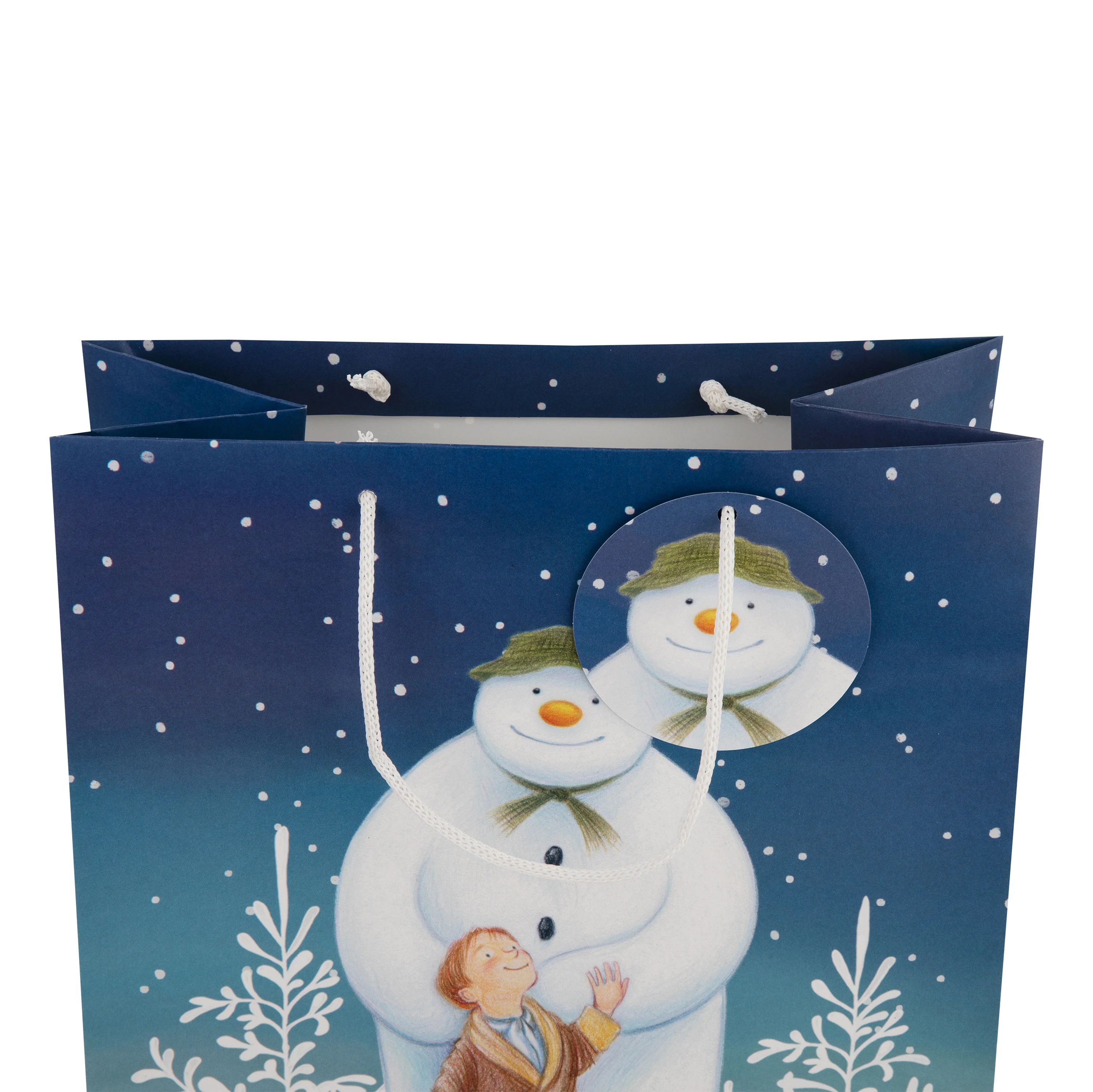 Large Christmas Gift Bags - Pack of 3 The Snowman™ Design - Image 6