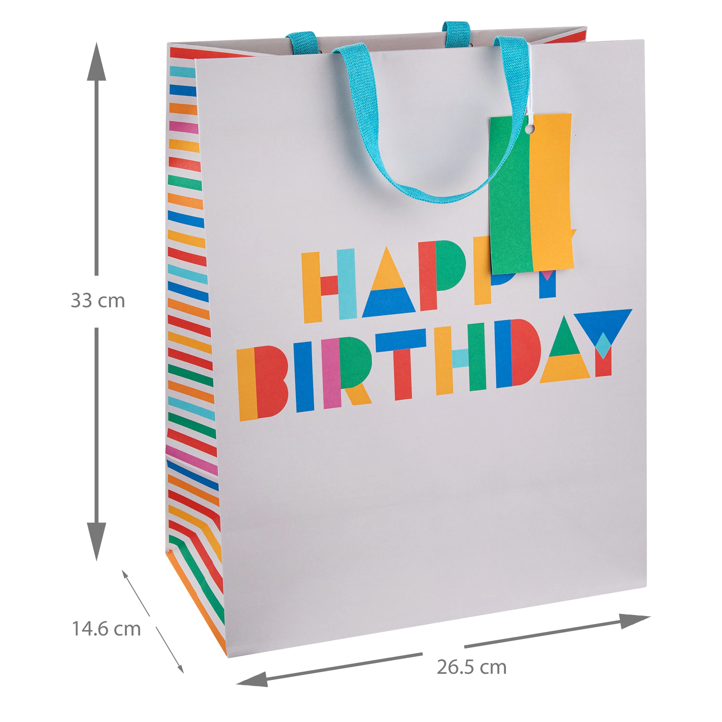 Large Gift Bag Bundle - 3 Pack in 1 Colourful Birthday Design - Image 3