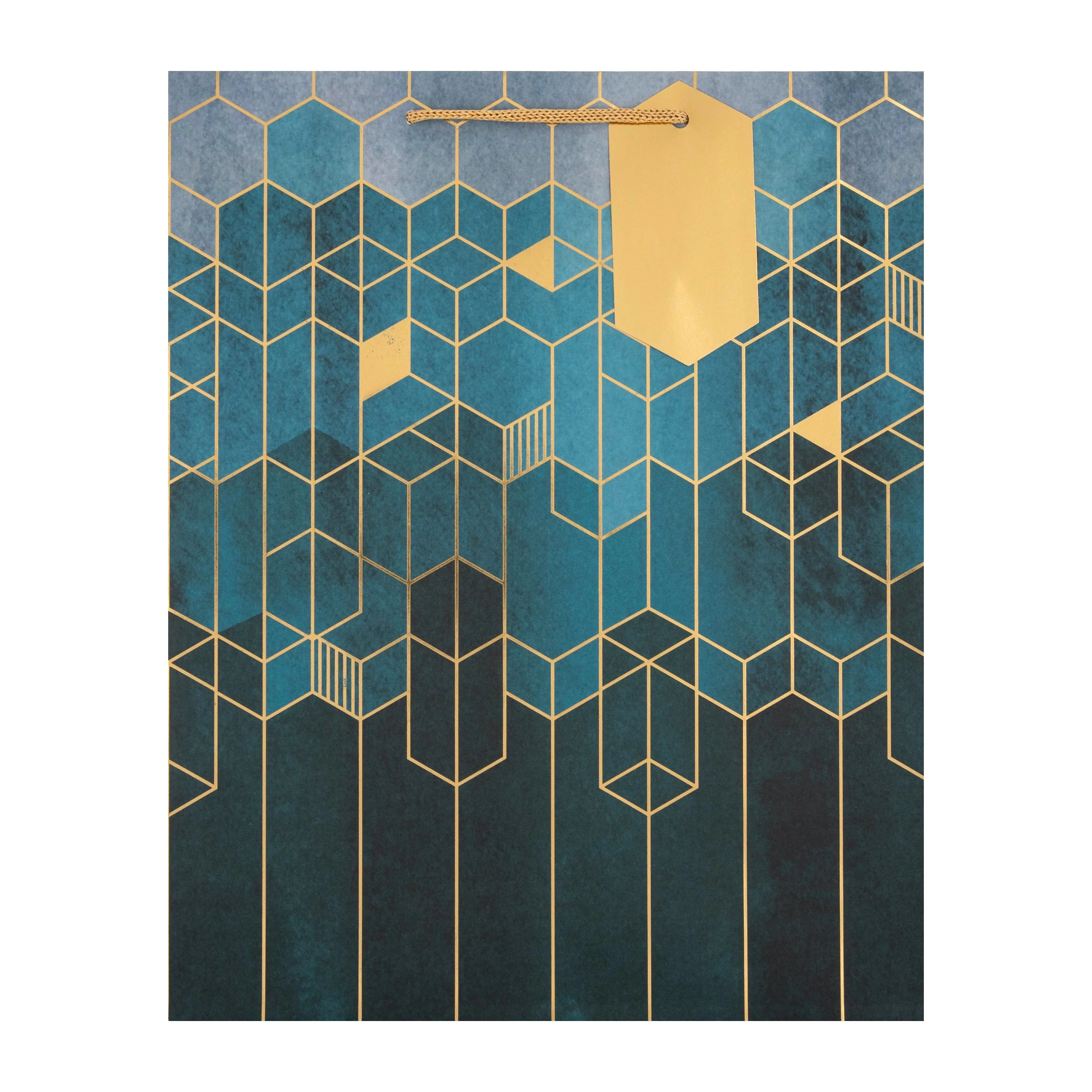 Large Gift Bag - Dark Geometric Design - Image 5