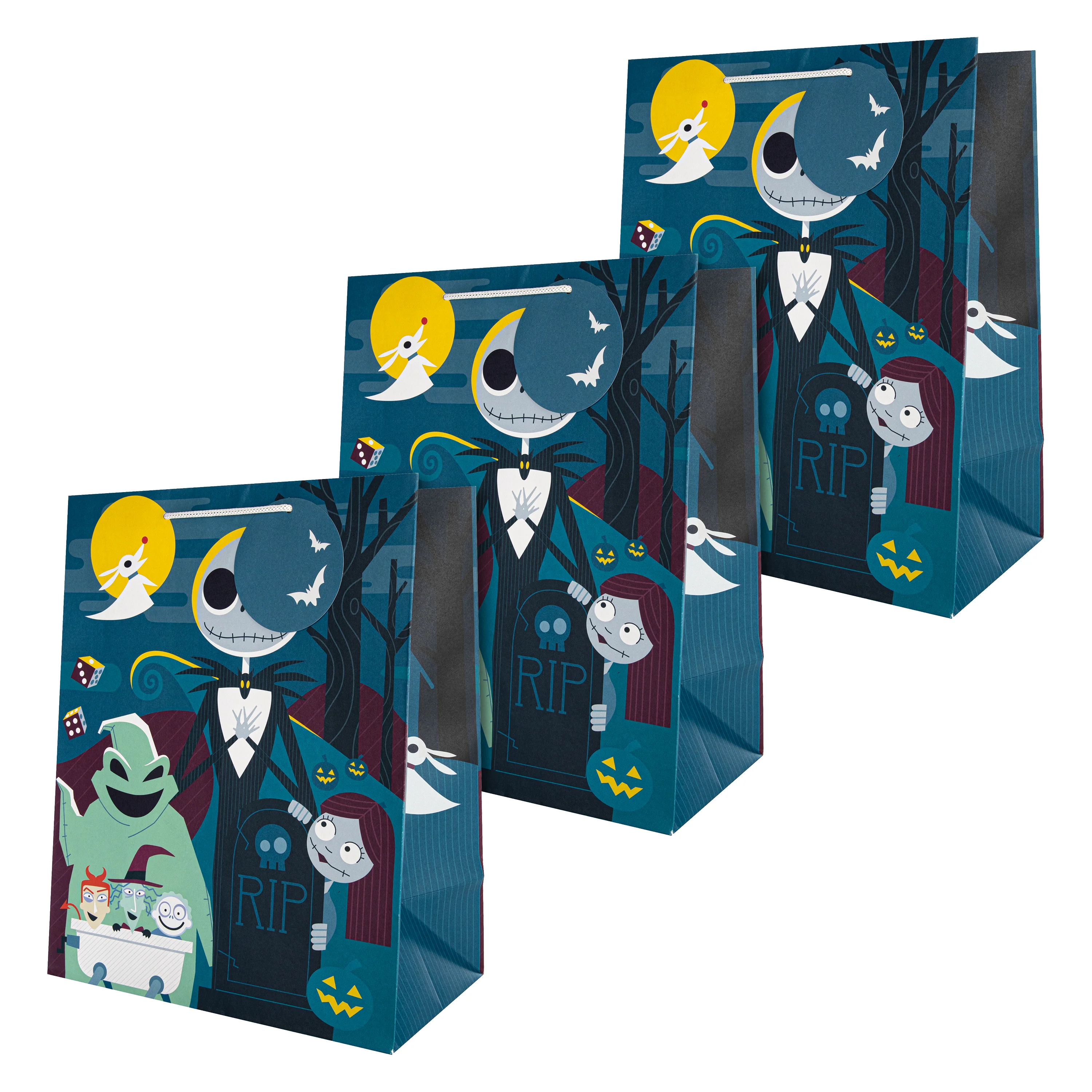 Large Gift Bags - Pack of 3 Disney The Nightmare Before Christmas Design