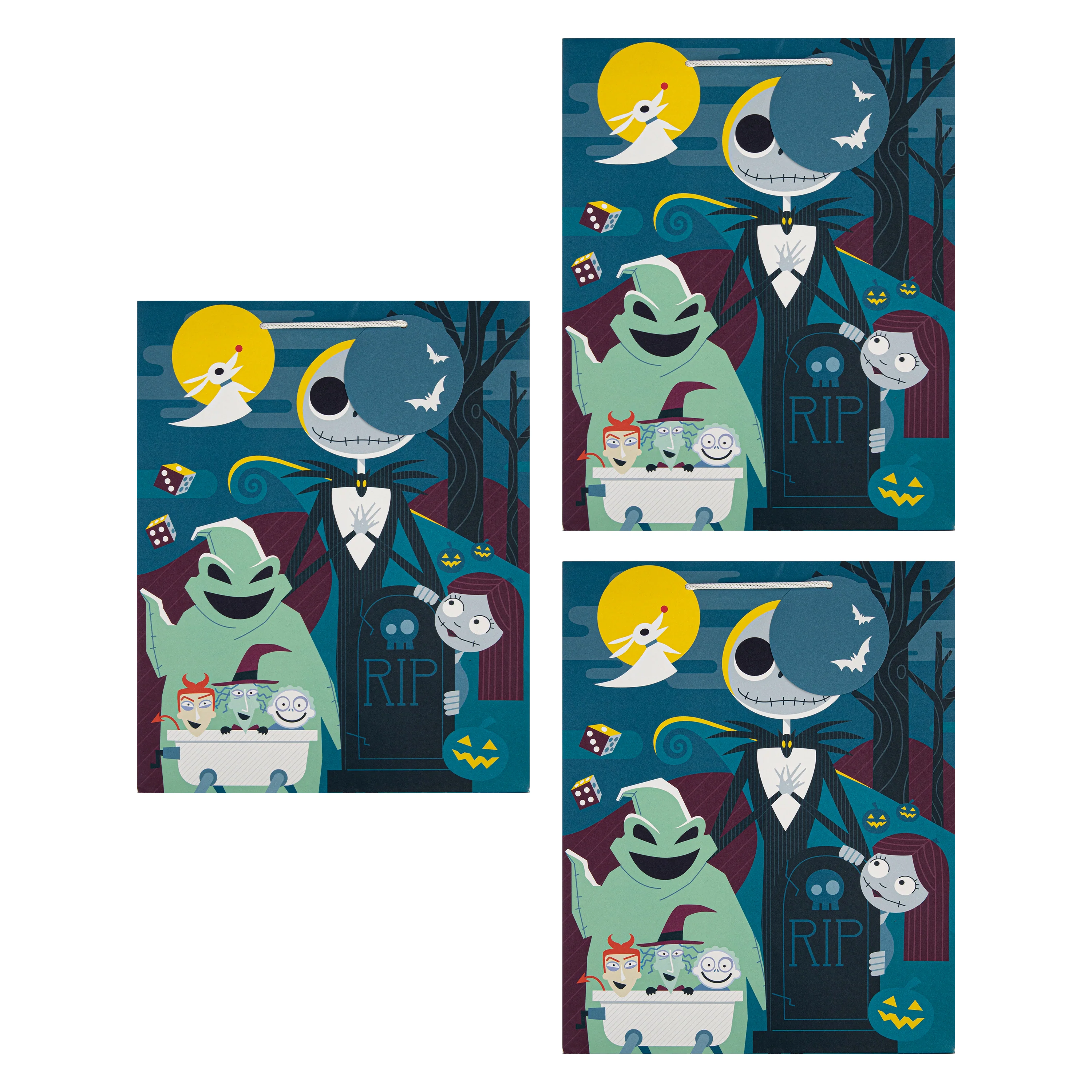 Large Gift Bags - Pack of 3 Disney The Nightmare Before Christmas Design - Image 4