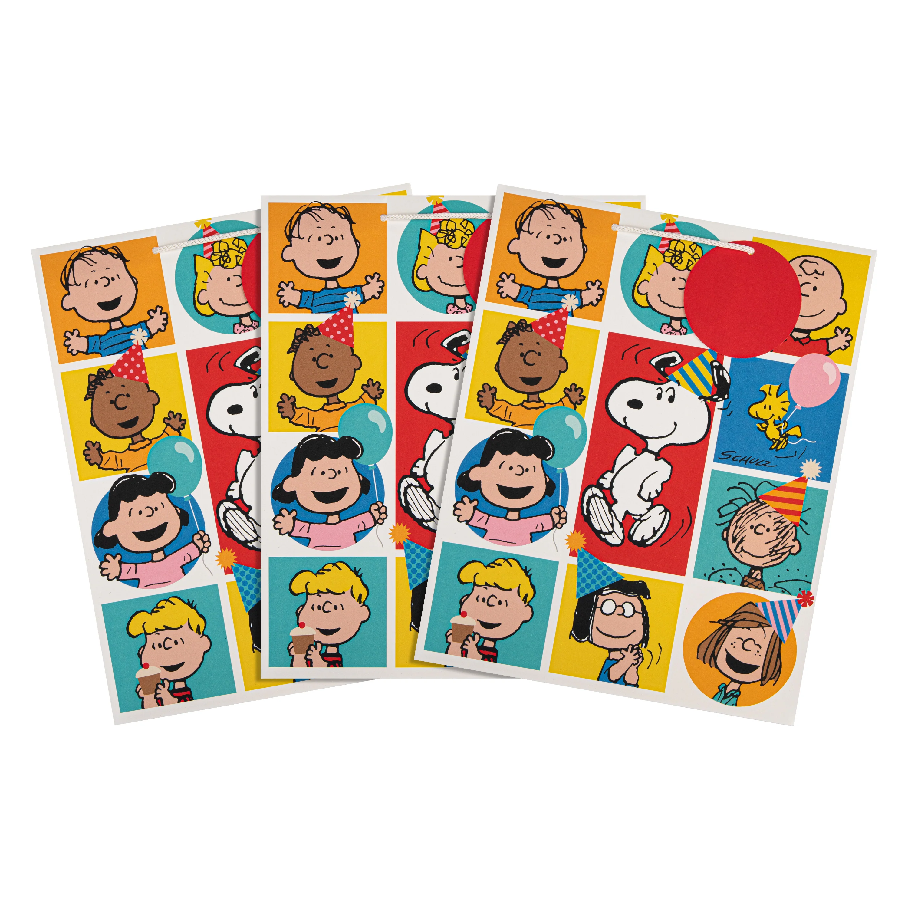 Large Gift Bags - Pack of 3 PEANUTS™ Comics SNOOPY & Gang Design - Image 5