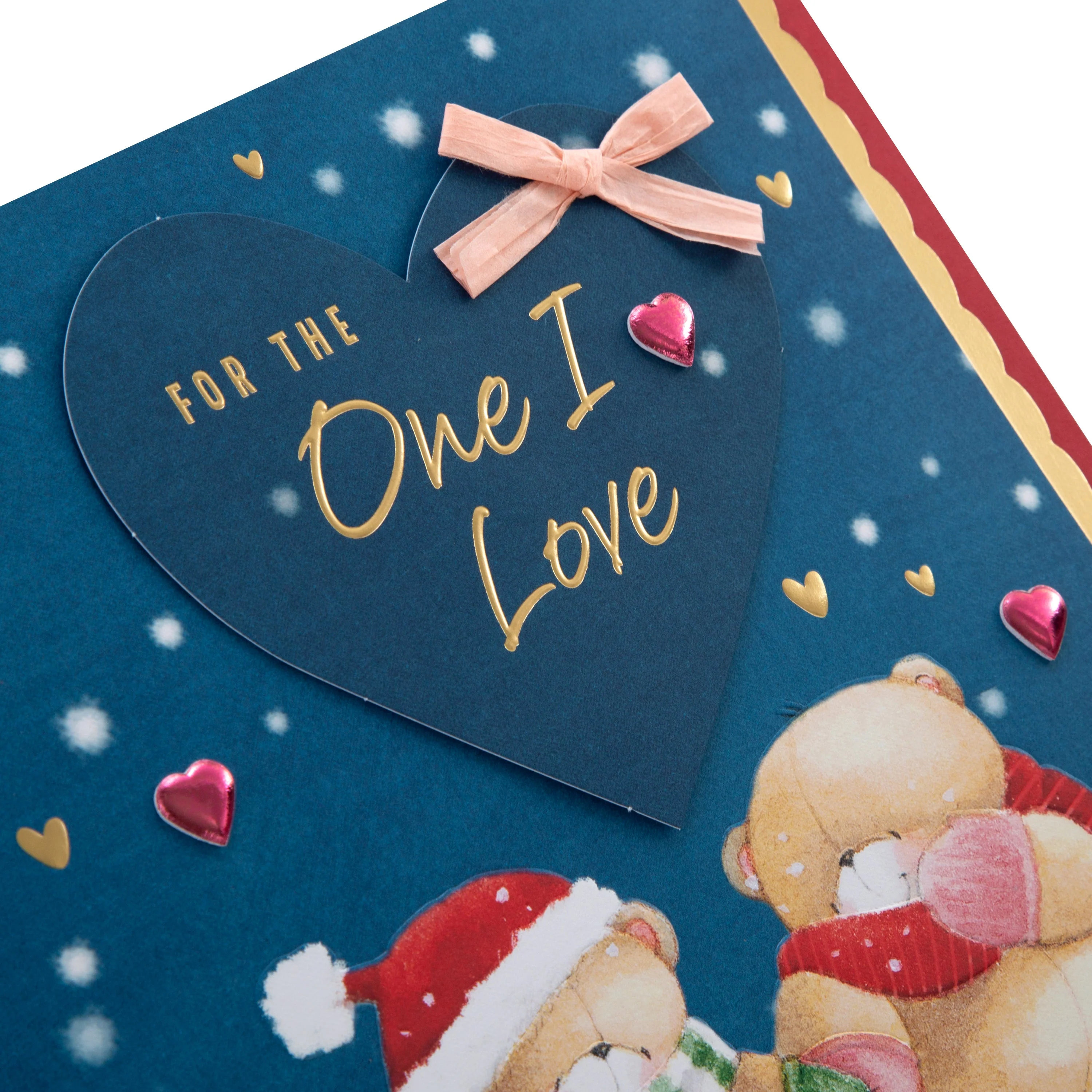Large Luxury Boxed Christmas Card for One I Love - Cute Forever Friends Winter Love Design - Image 7