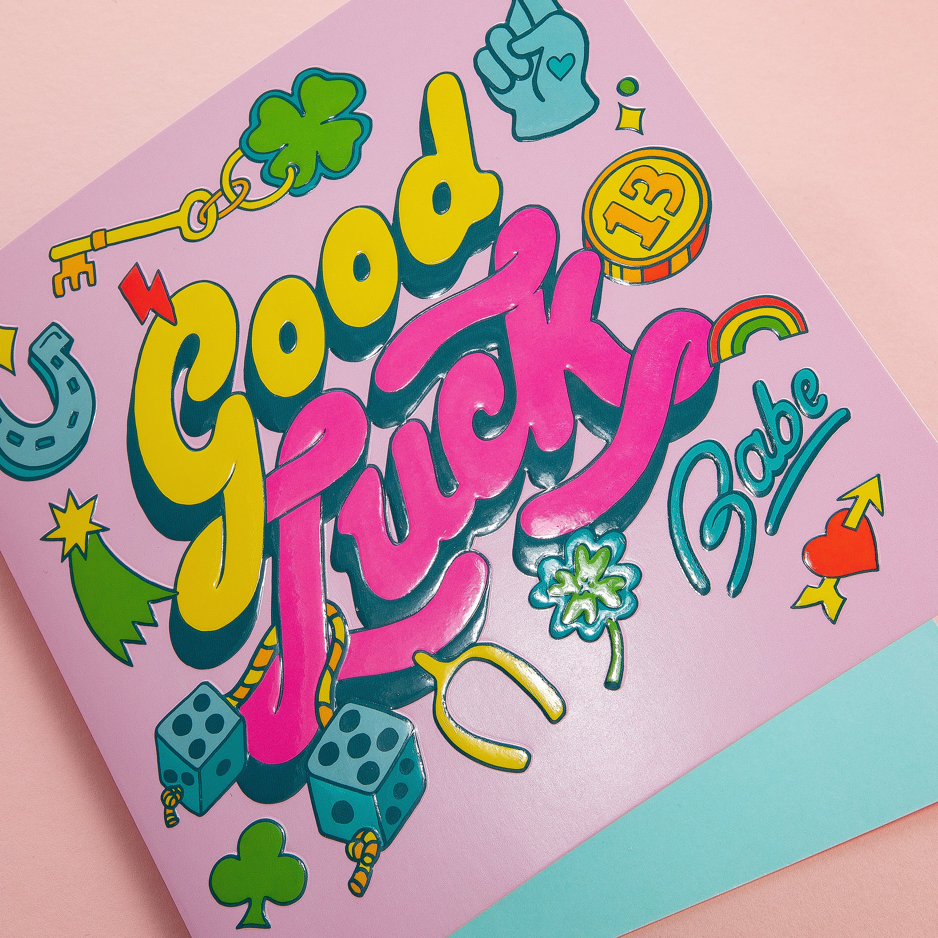 Liz Harry Design 'Icons' Contemporary Good Luck Card - Image 5