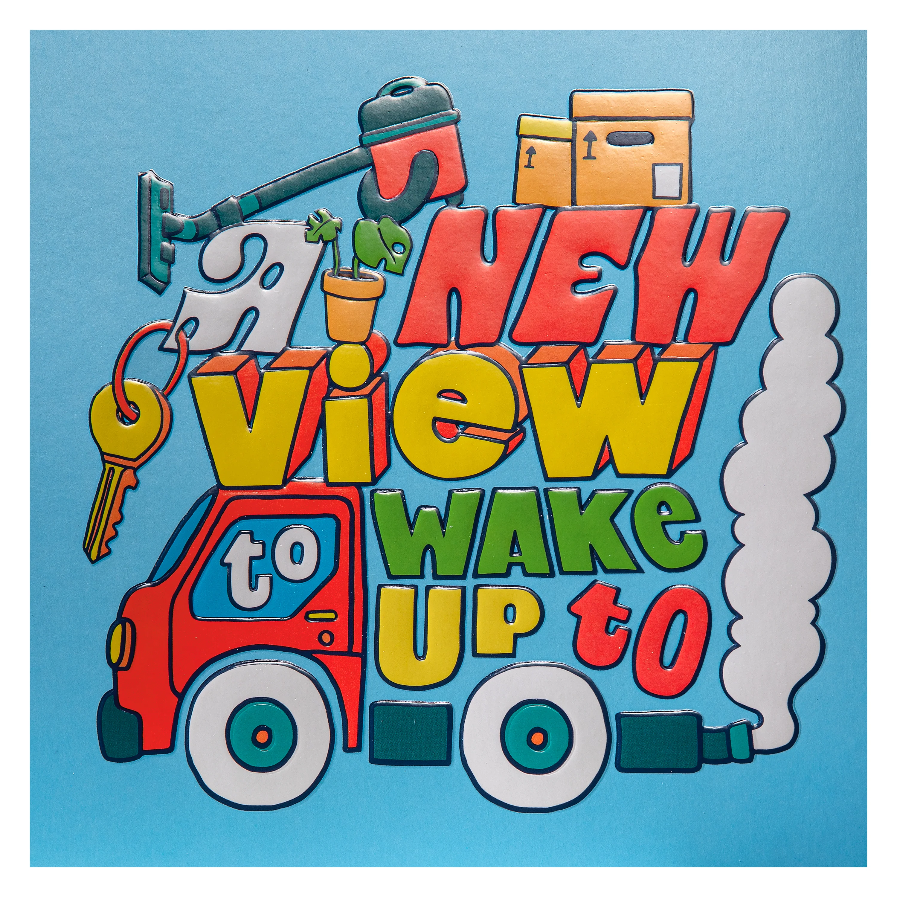 Liz Harry Design 'New View' Contemporary New Home Card - Image 4