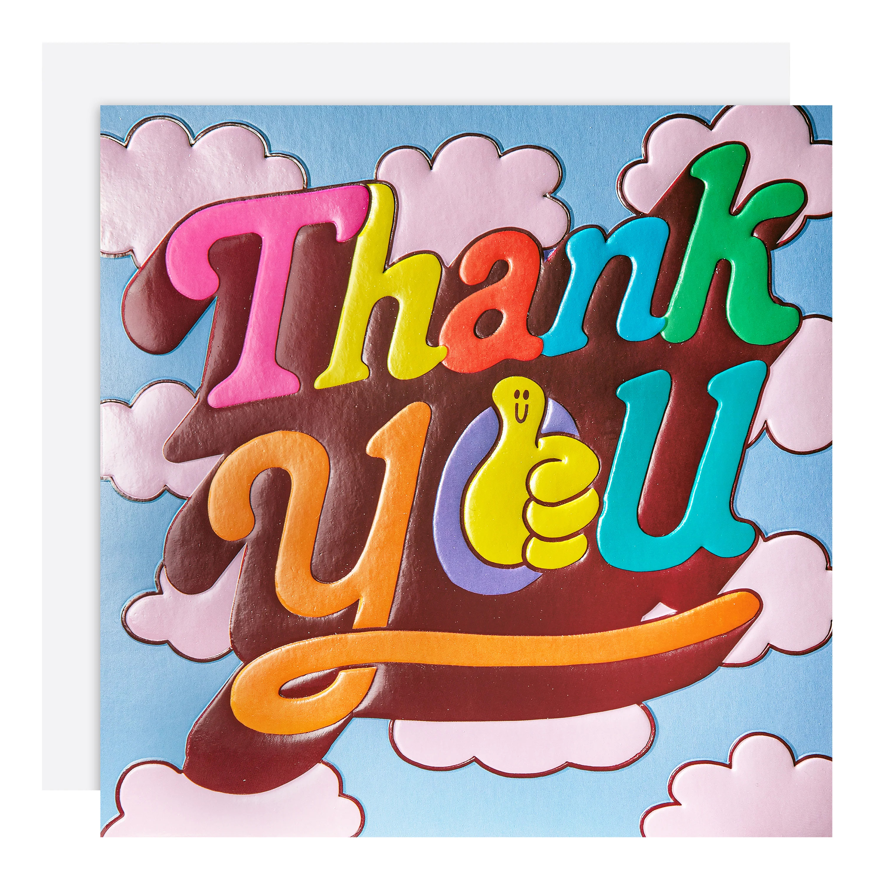 Liz Harry Design 'Thumbs Up' Contemporary Thank You Card