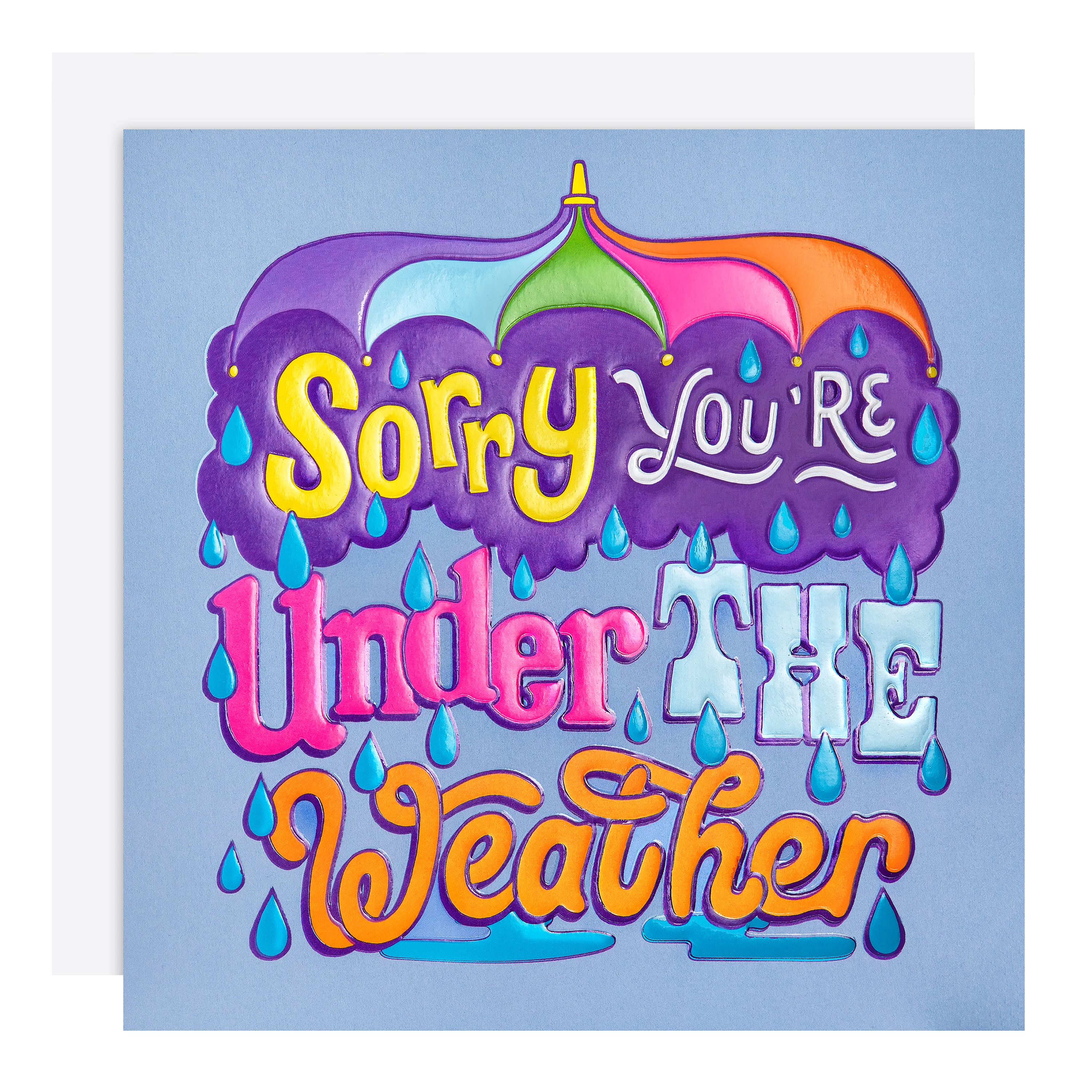 Liz Harry Design 'Under the Weather' Contemporary Get Well Card