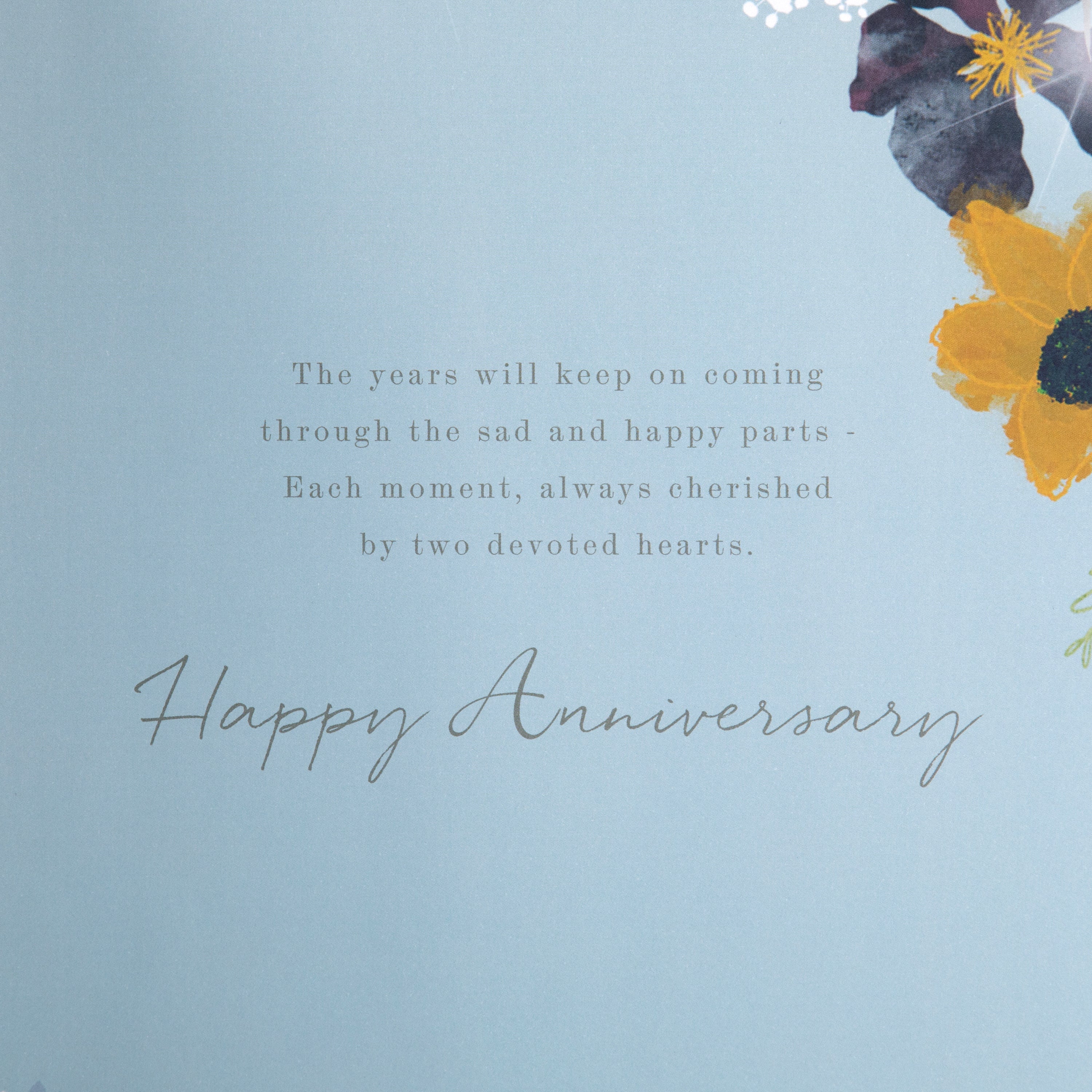 Luxury Boxed Anniversary Card - Traditional Illustrated Wine Glasses & Heart Design - Image 7