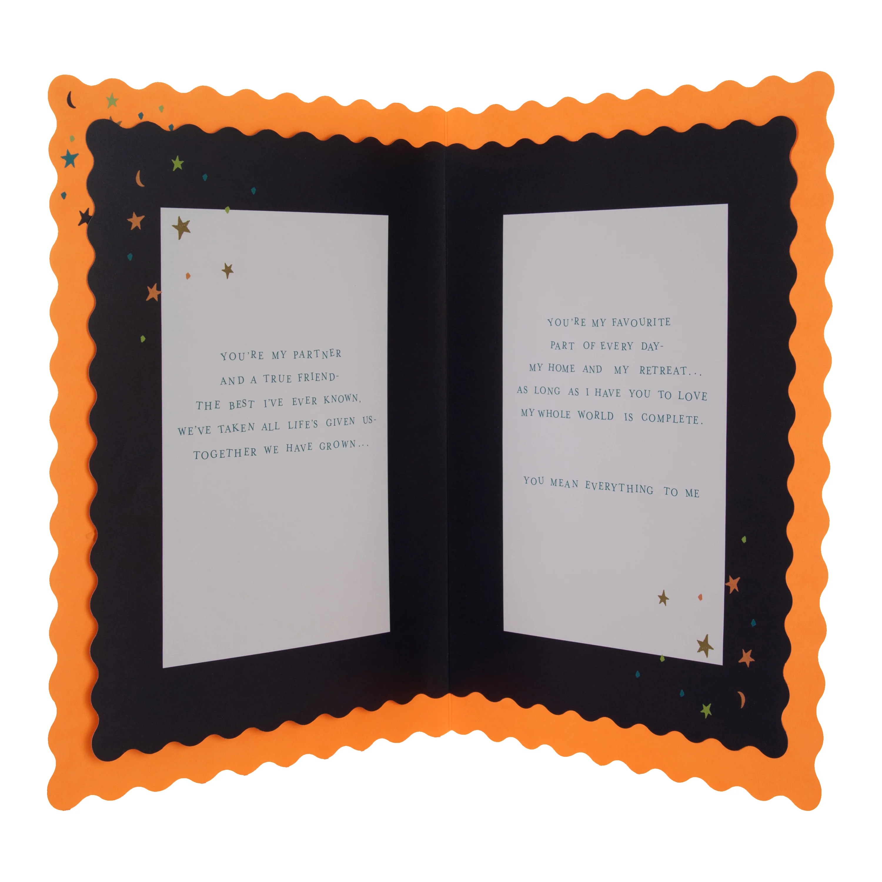 Luxury Boxed Card for Husband - Traditional Graphic Star Design - Image 3