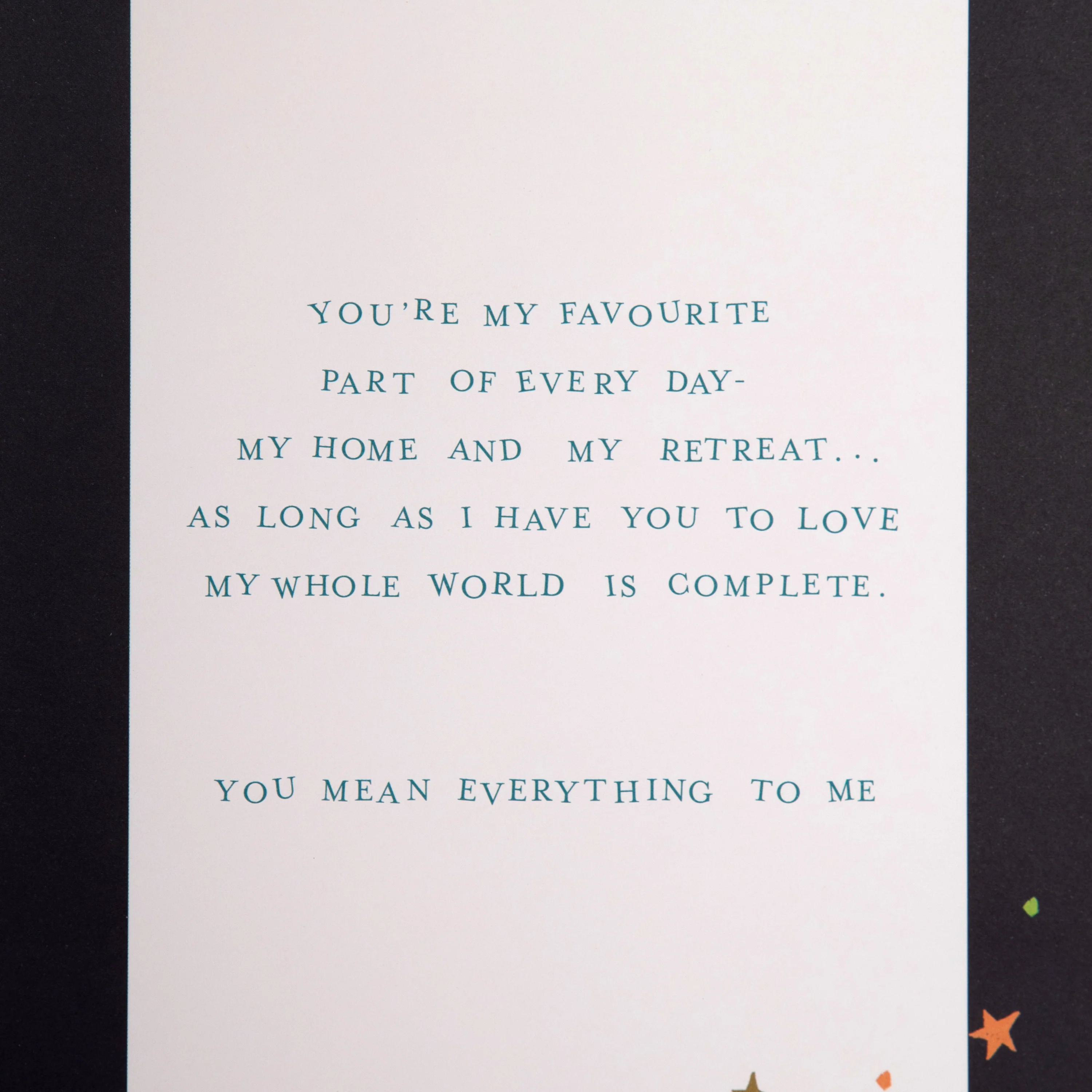 Luxury Boxed Card for Husband - Traditional Graphic Star Design - Image 7