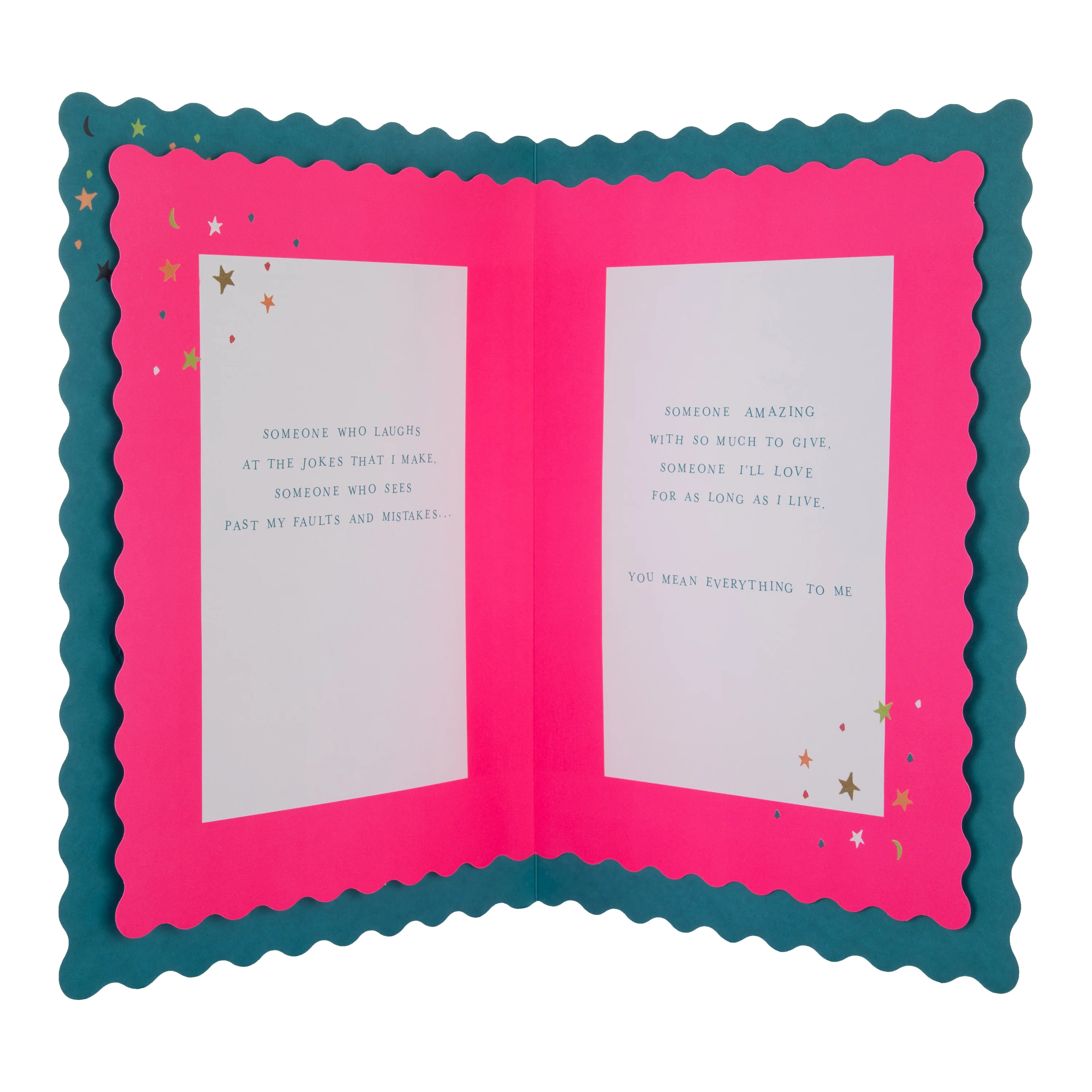 Luxury Boxed Card for Wife - Traditional Graphic Heart Design - Image 4